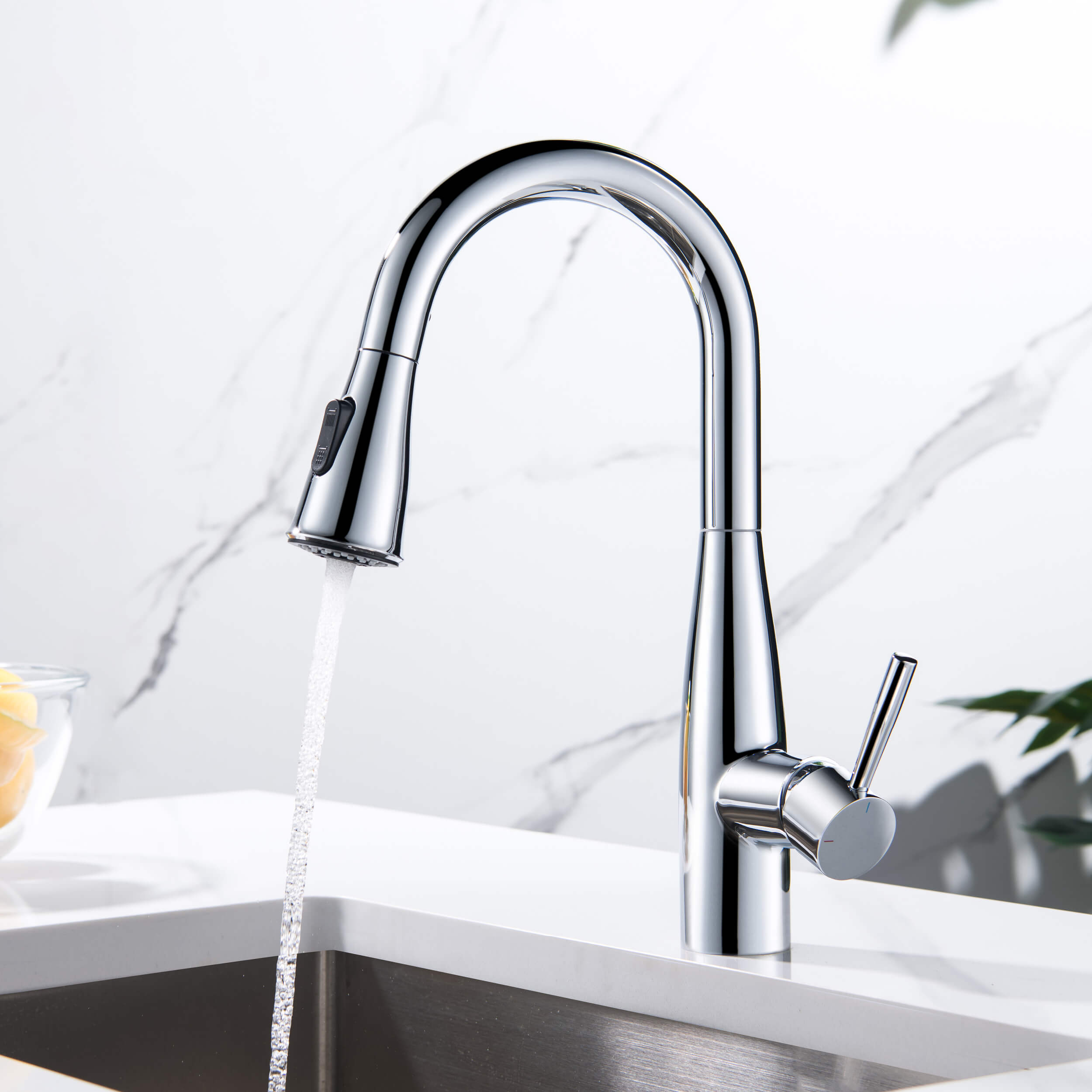 Bari Single Handle Pull Down Kitchen & Bar Sink Faucet - KKF2015