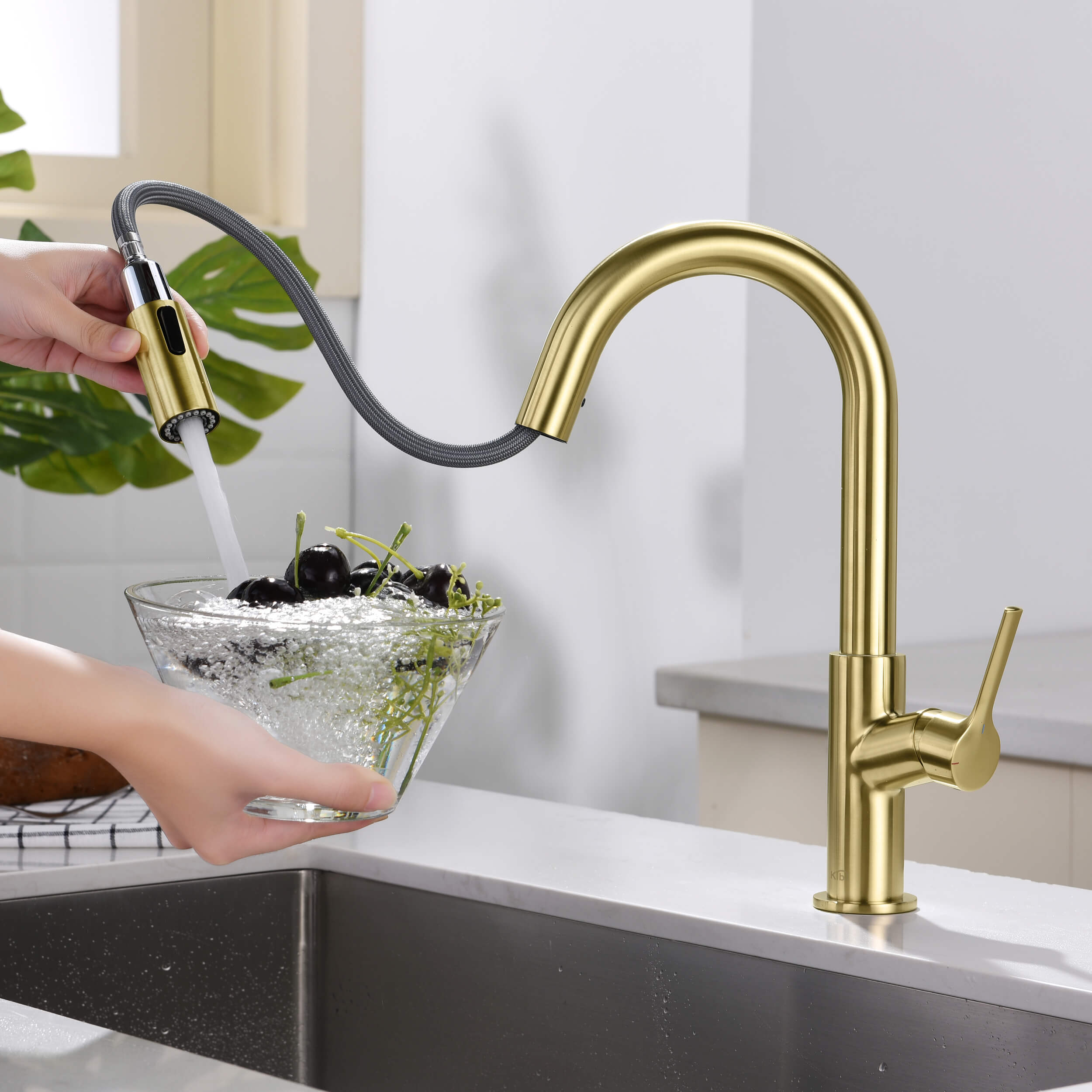 Fusion Single Handle Pull Down Kitchen & Bar Sink Faucet - KKF2017
