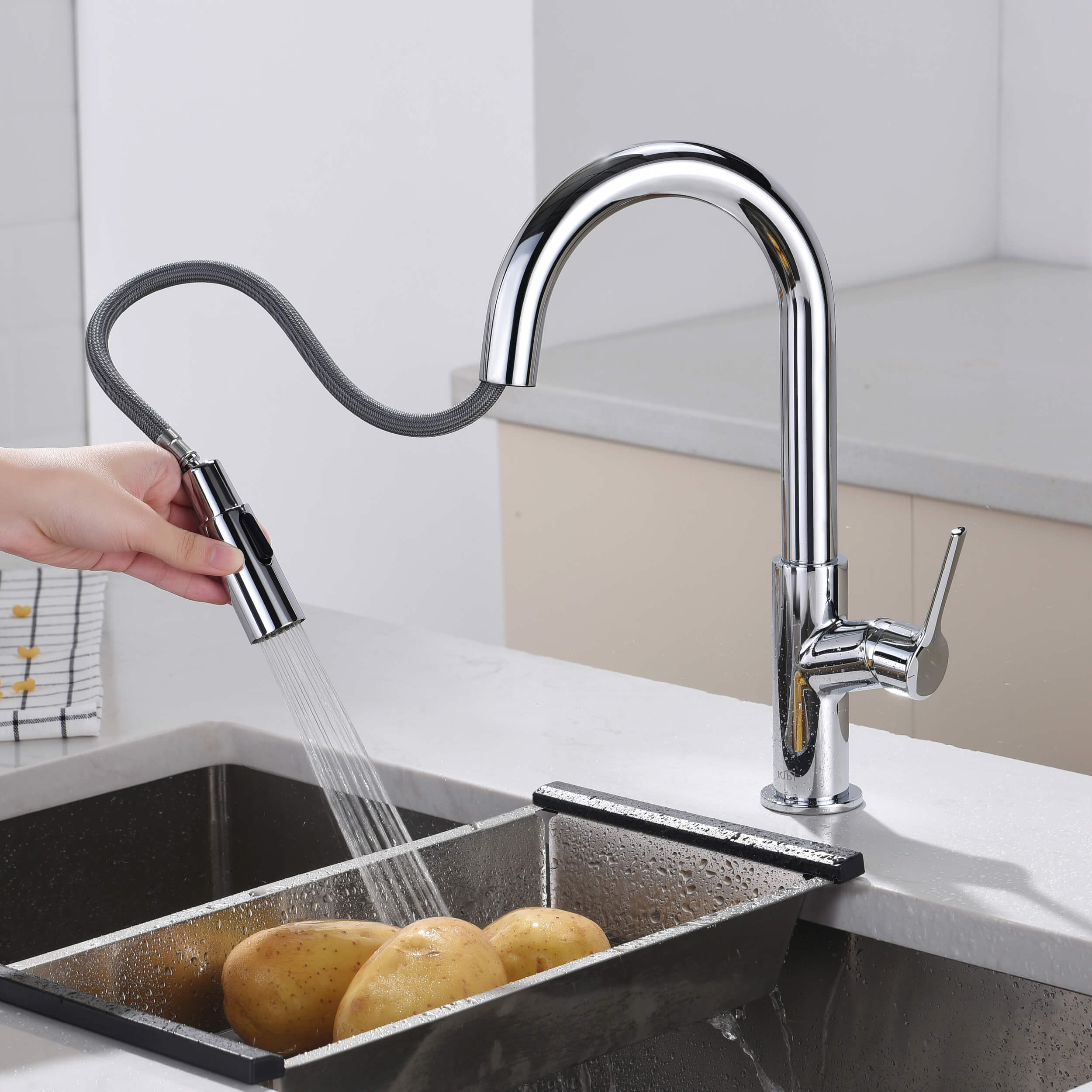 Fusion Single Handle Pull Down Kitchen & Bar Sink Faucet - KKF2017