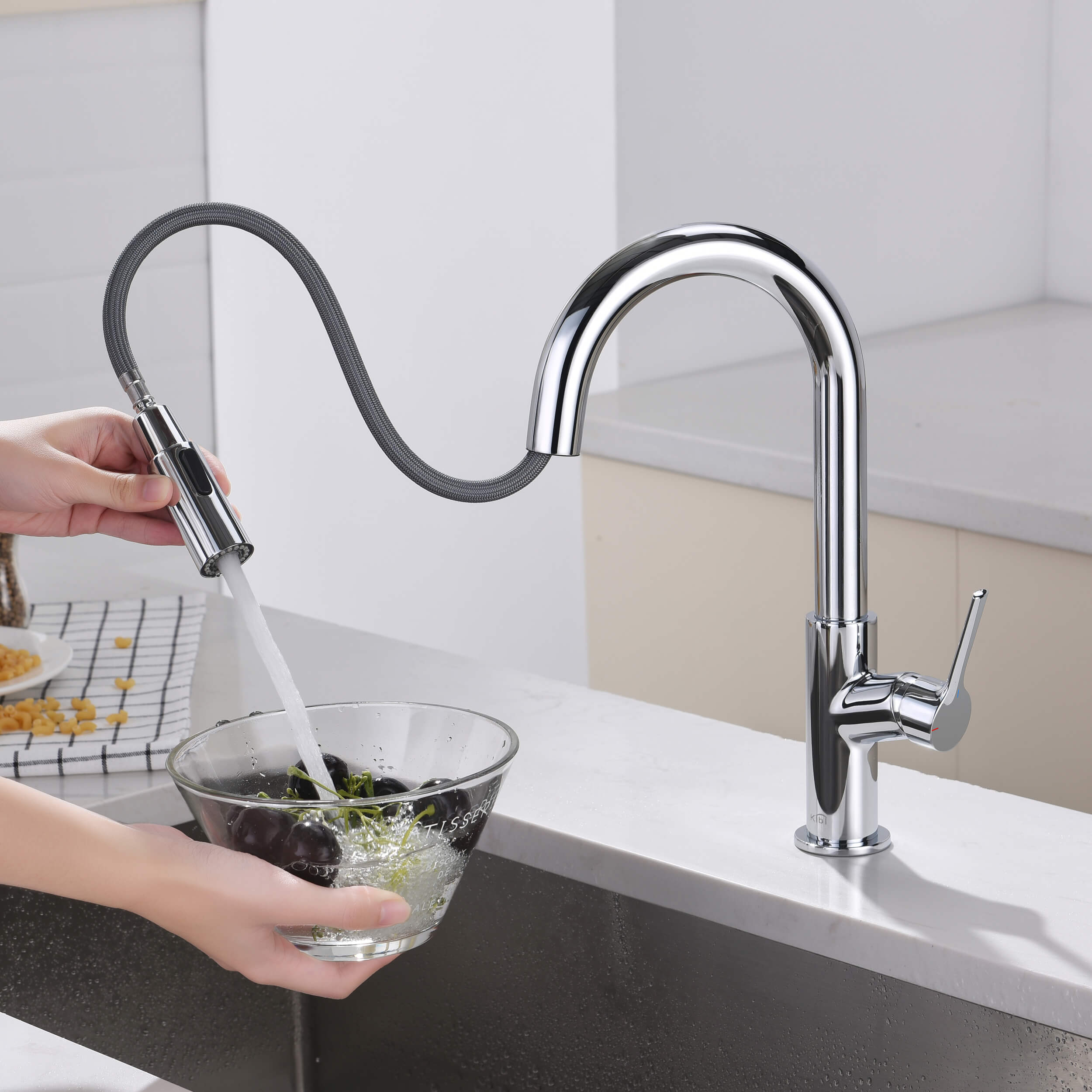 Fusion Single Handle Pull Down Kitchen & Bar Sink Faucet - KKF2017