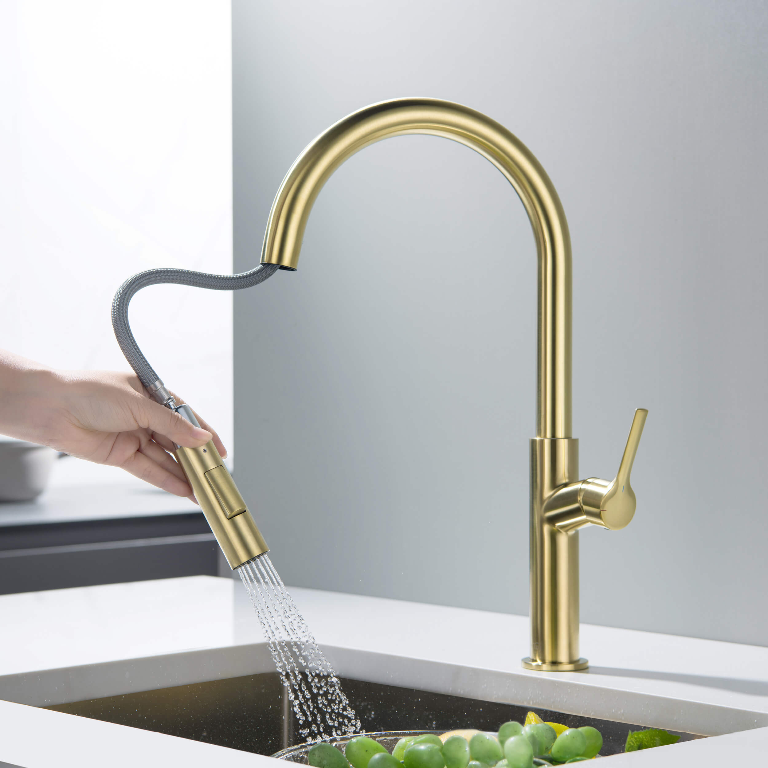 Fusion-T Single Handle Pull Down Kitchen Sink Faucet - KKF2018