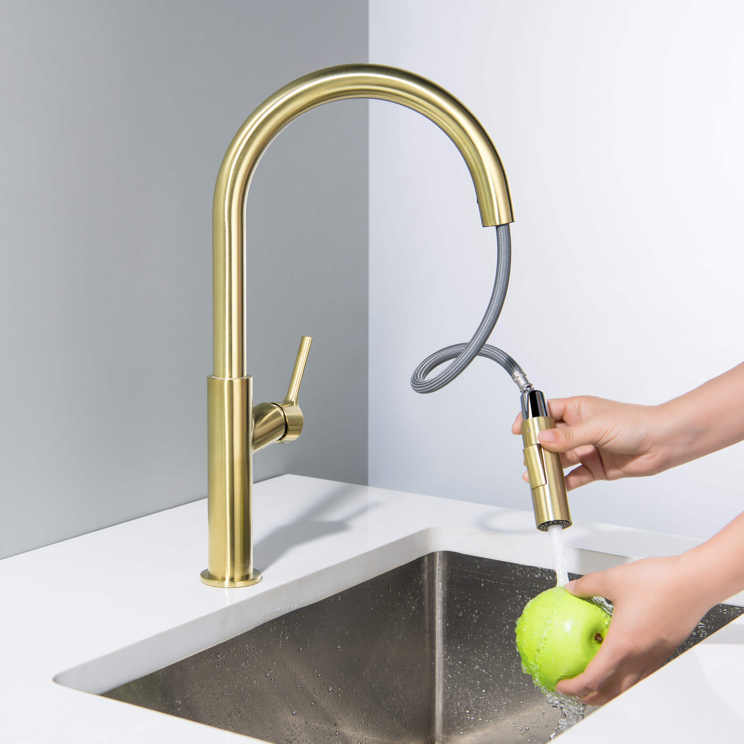 Fusion-T Single Handle Pull Down Kitchen Sink Faucet - KKF2018