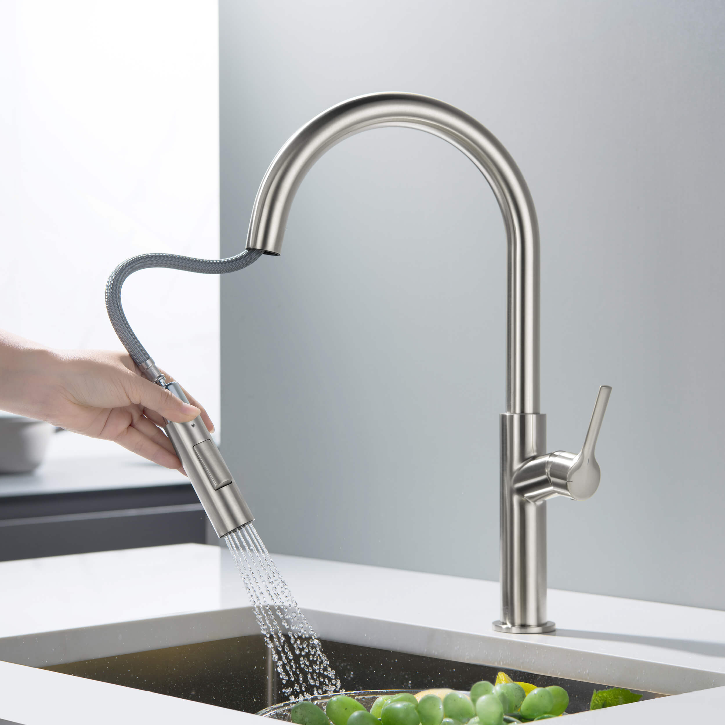 Fusion-T Single Handle Pull Down Kitchen Sink Faucet - KKF2018