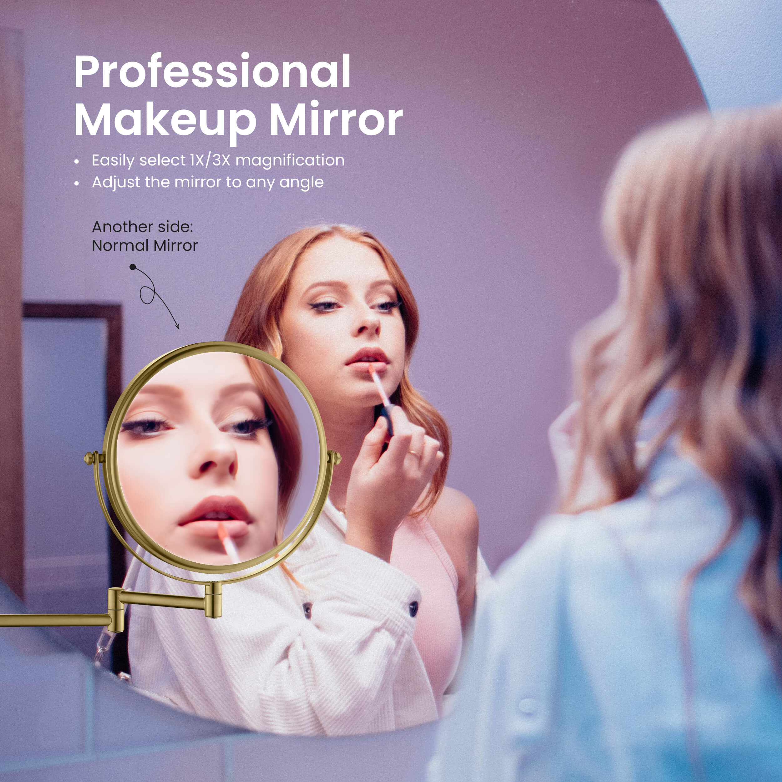 Wall Mount Magnifying Makeup Mirror KMM100