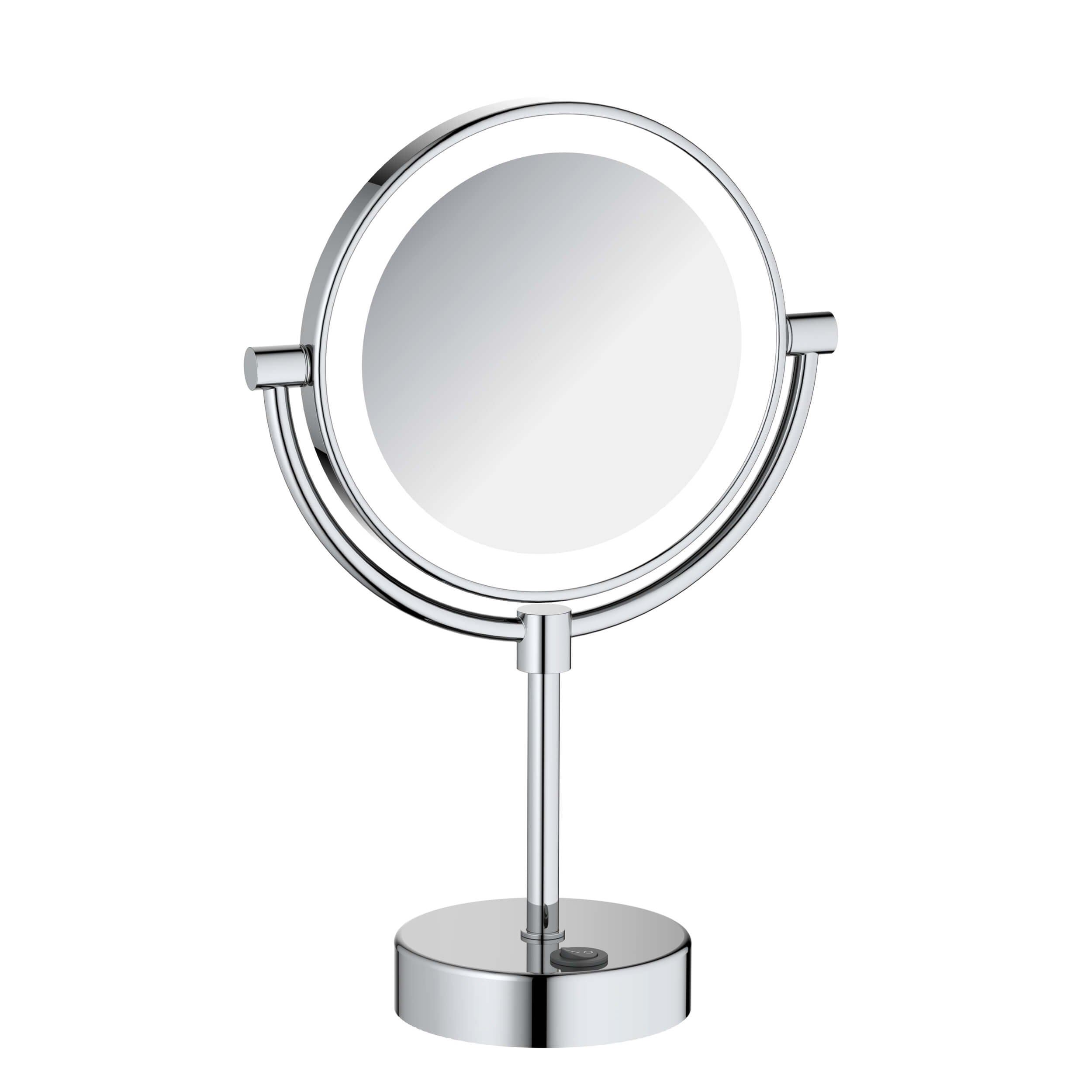 Circular LED Free Standing Magnifying Makeup Mirror KMM104