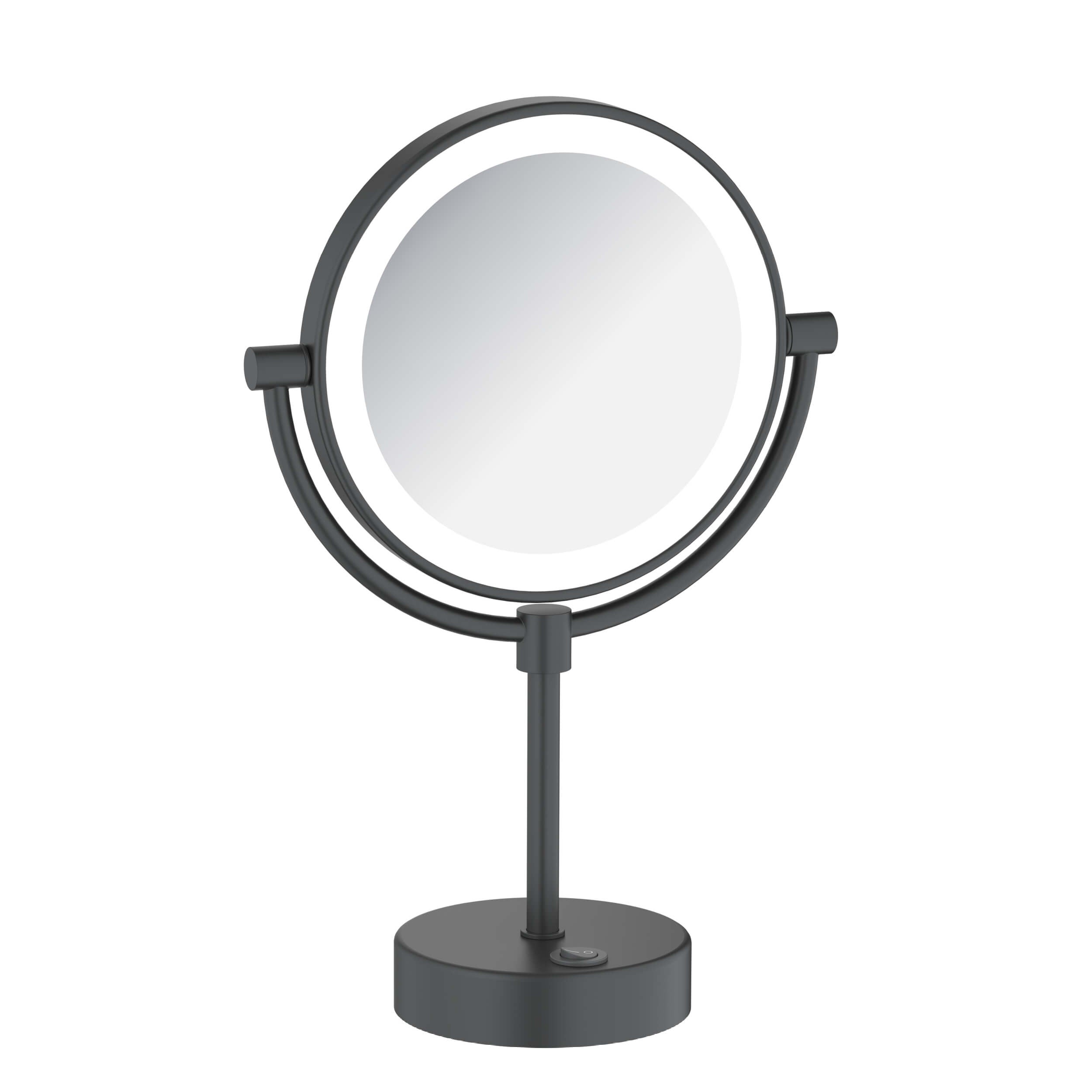 Circular LED Free Standing Magnifying Makeup Mirror KMM104