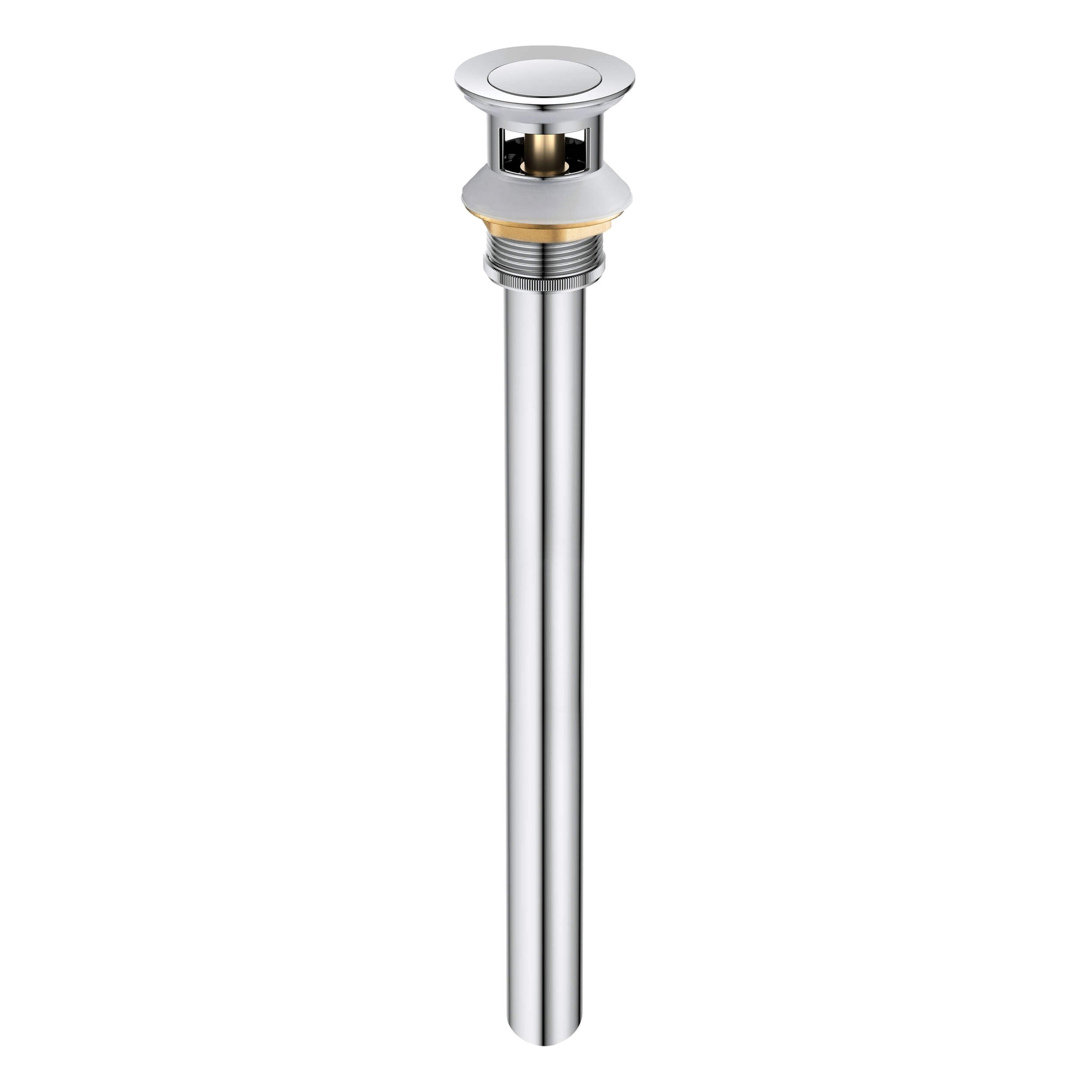 Bathroom Sink Pop Up Drain Stopper with 12" tailpiece, with Overflow KPW104