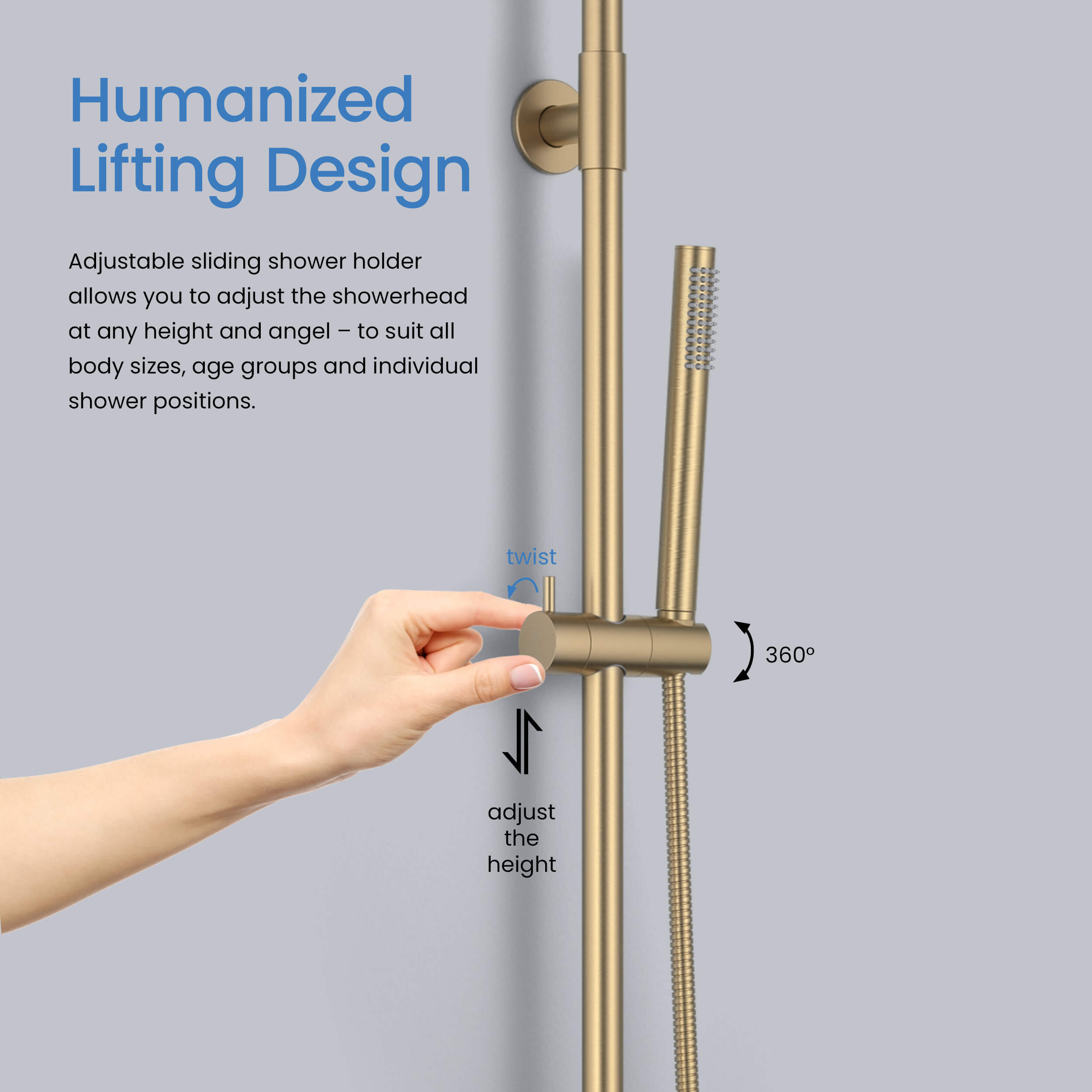 Circular Pressure Balanced 2-Function Shower Column with Rough In Valve KSC403