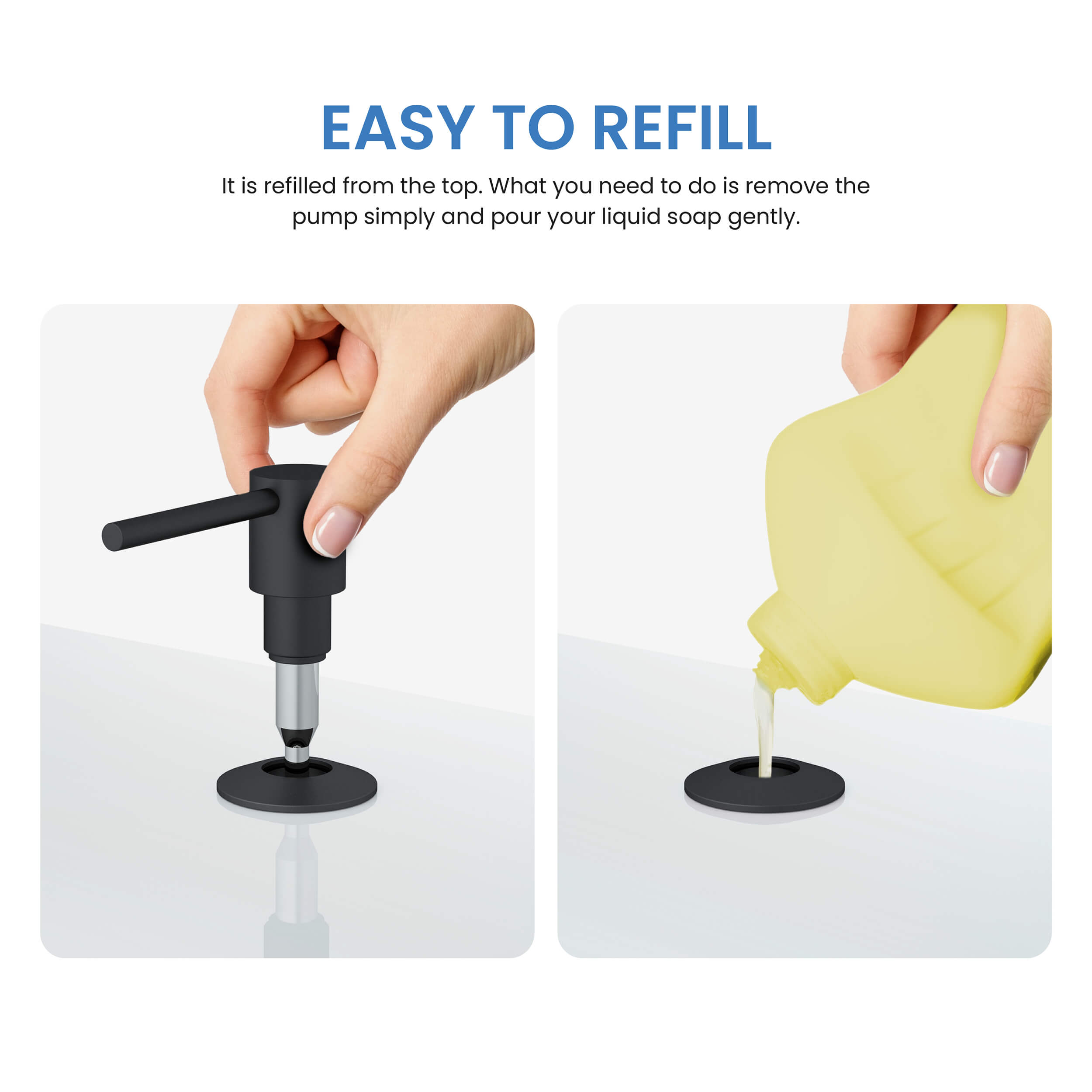 Kitchen Lead Free Solid Brass Construction Soap Dispenser - KSD100