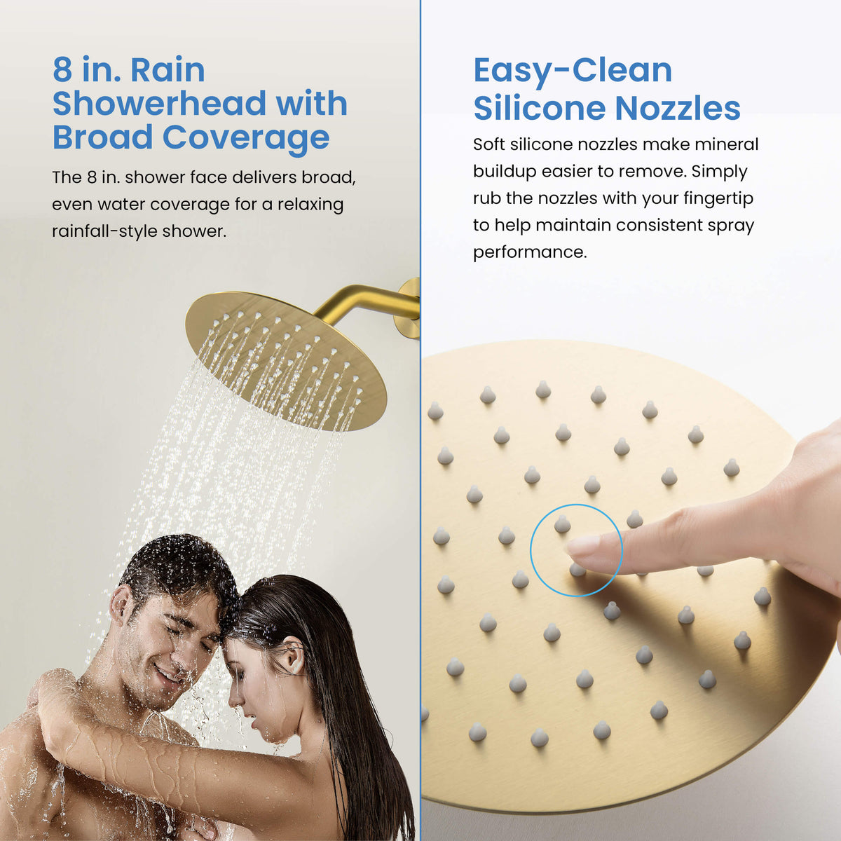 Circular Single Function Pressure Balanced Complete Shower Faucet Set - KSF4015