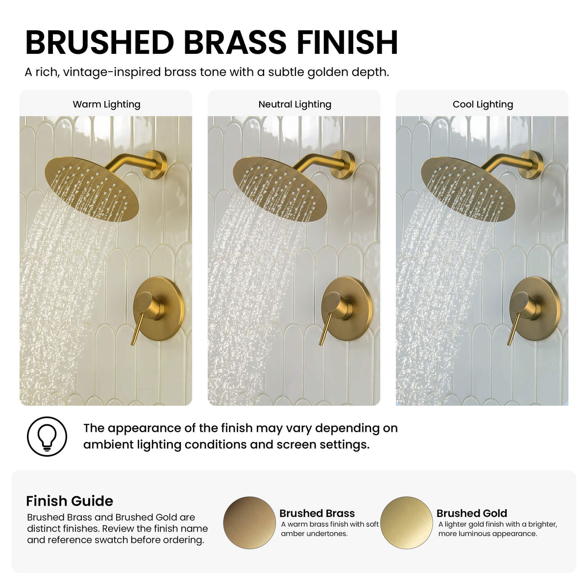 Circular Single Function Pressure Balanced Complete Shower Faucet Set - KSF4015