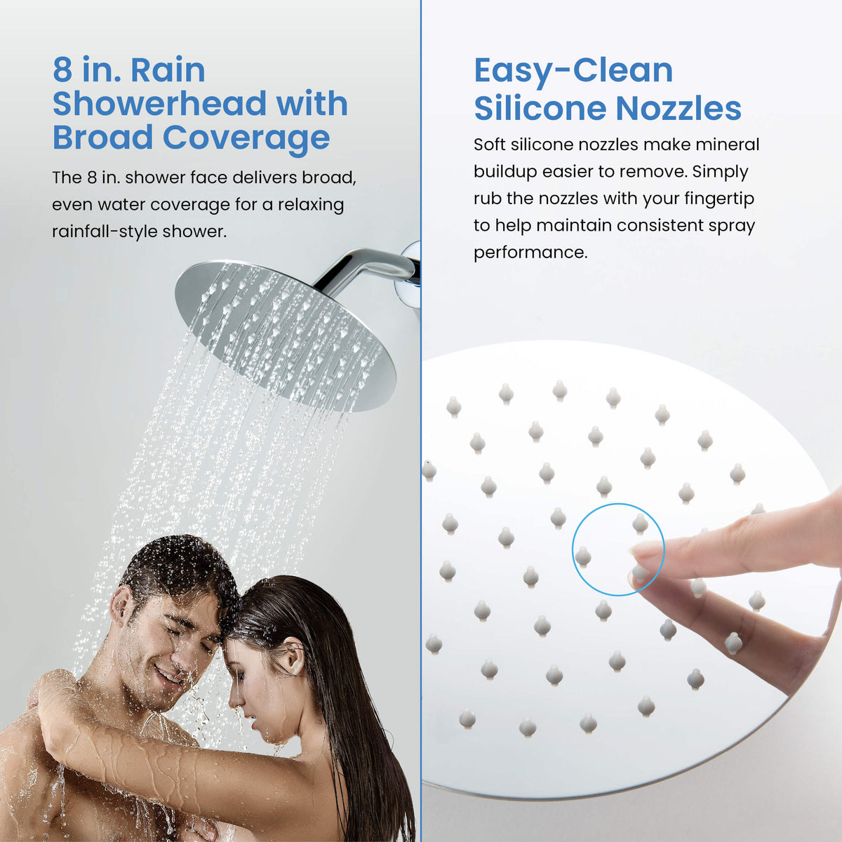 Circular Single Function Pressure Balanced Complete Shower Faucet Set - KSF4015