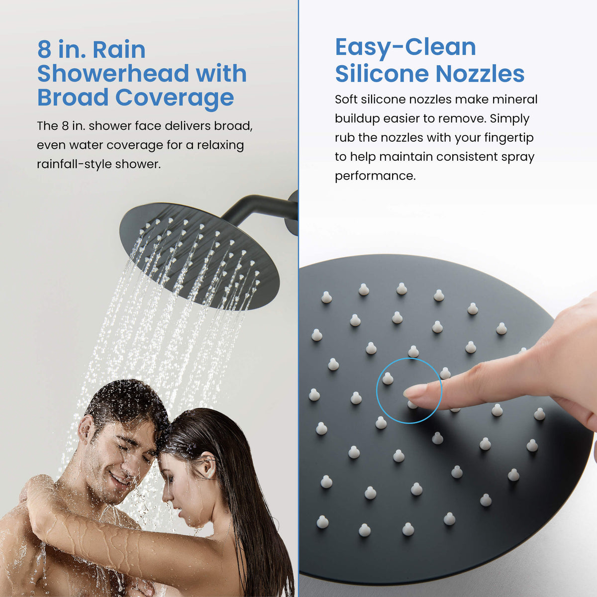 Circular Single Function Pressure Balanced Complete Shower Faucet Set - KSF4015