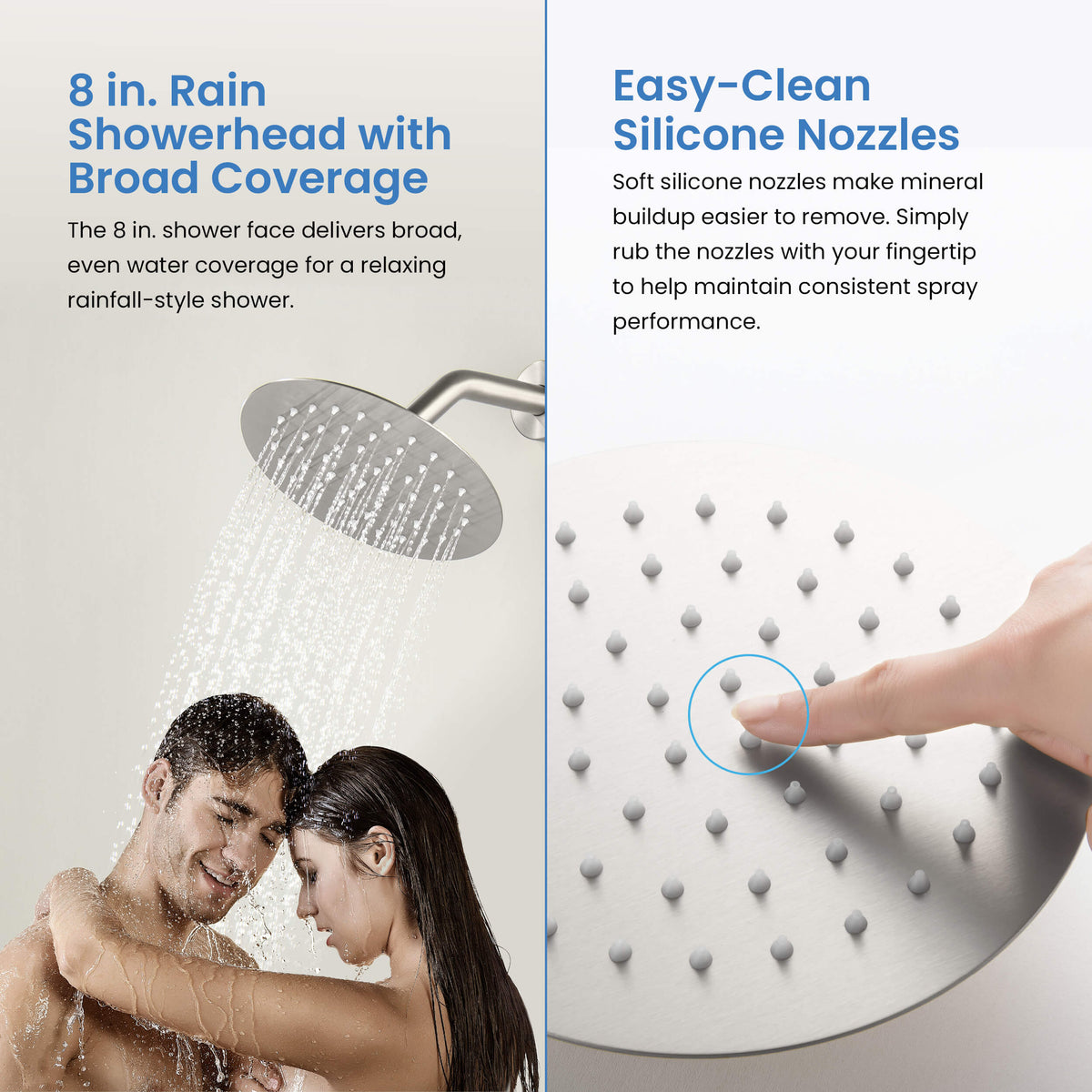 Circular Single Function Pressure Balanced Complete Shower Faucet Set with Tub Spout - KSF4016