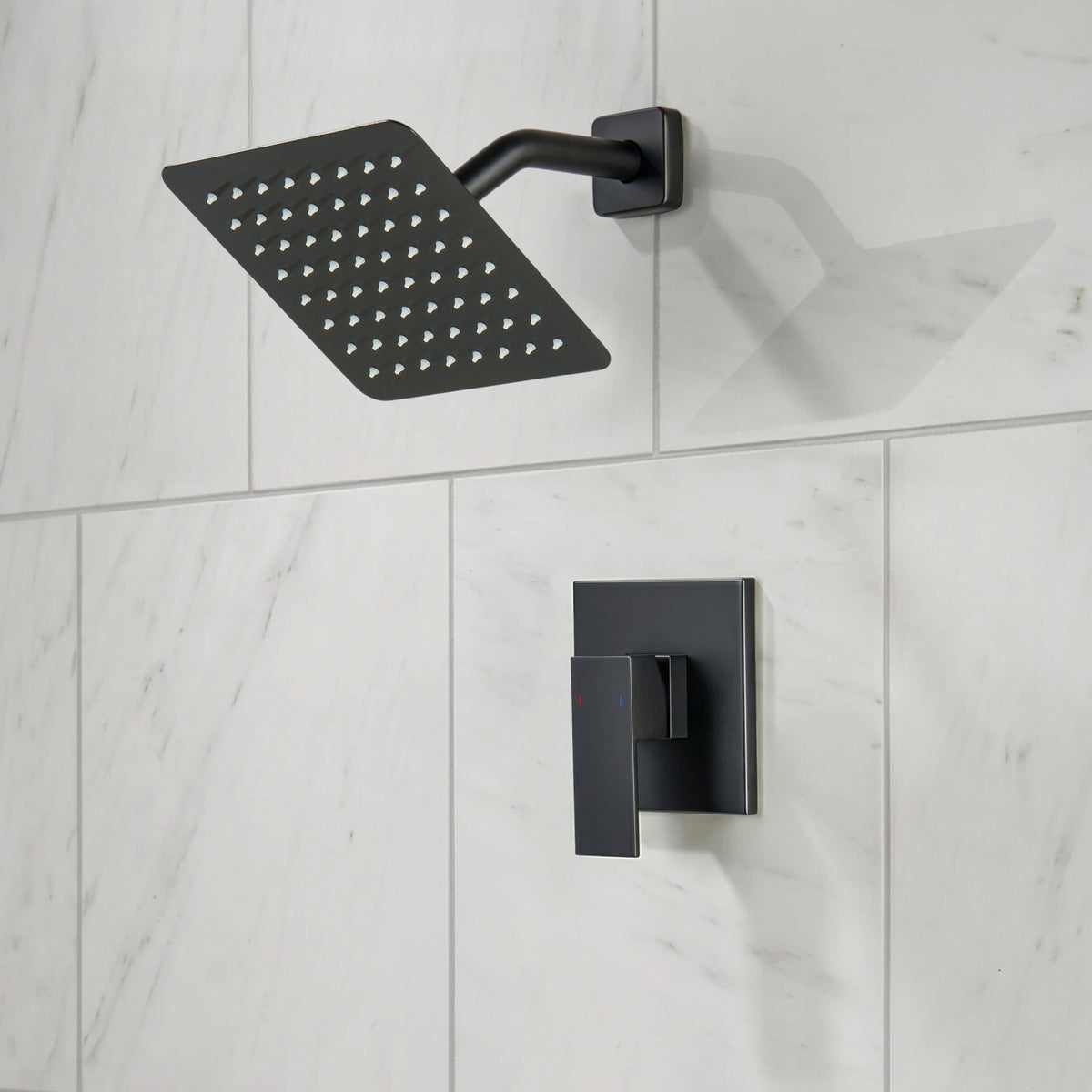 Cube Single Function Pressure Balanced Complete Shower Faucet Set - KSF4017