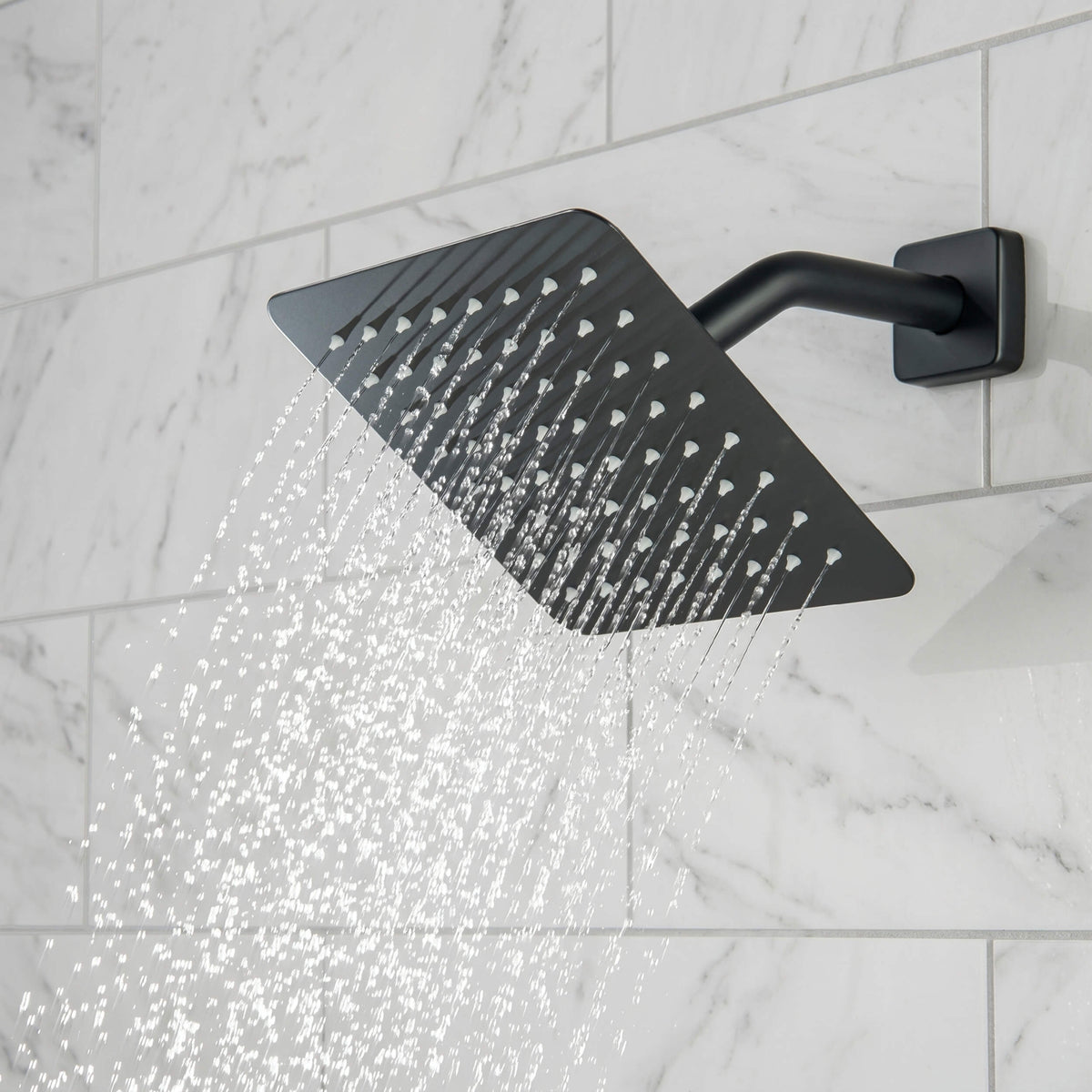 Cube Single Function Pressure Balanced Complete Shower Faucet Set - KSF4017