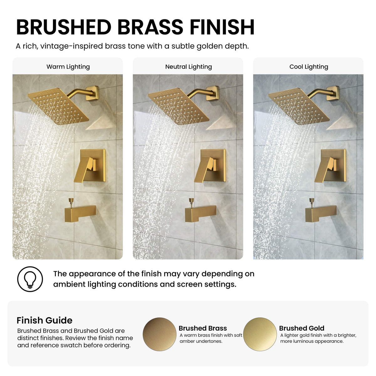Cube Single Function Pressure Balanced Complete Shower Faucet Set with Tub Spout - KSF4018