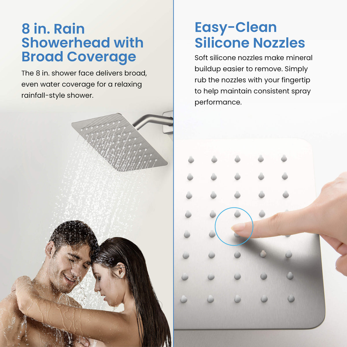 Cube Single Function Pressure Balanced Complete Shower Faucet Set with Tub Spout - KSF4018