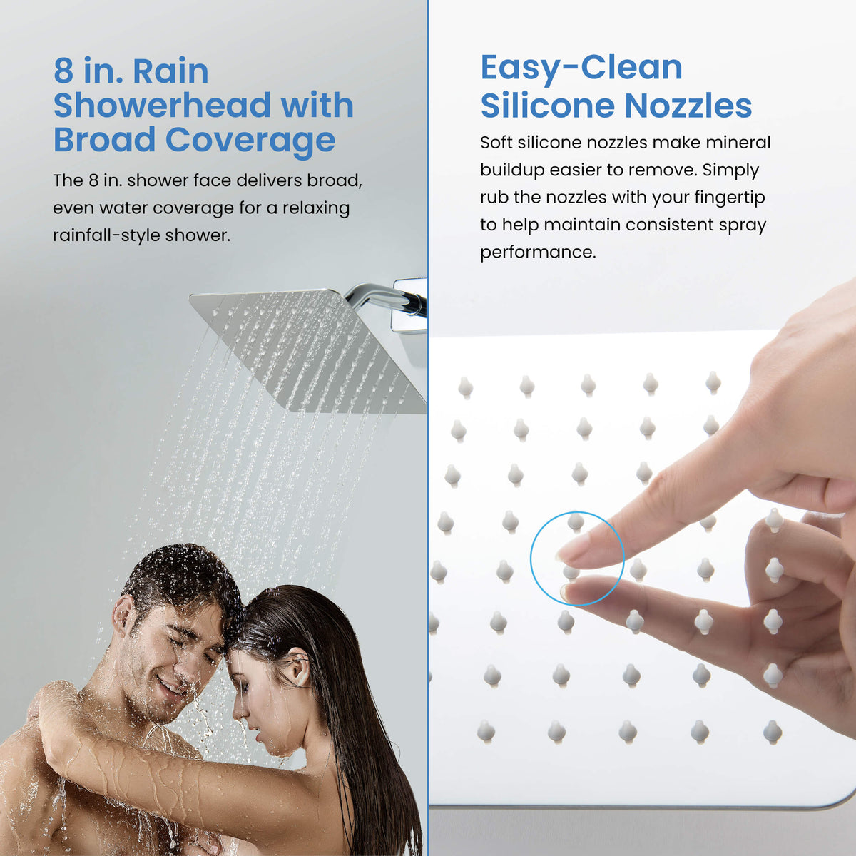 Cube Single Function Pressure Balanced Complete Shower Faucet Set with Tub Spout - KSF4018