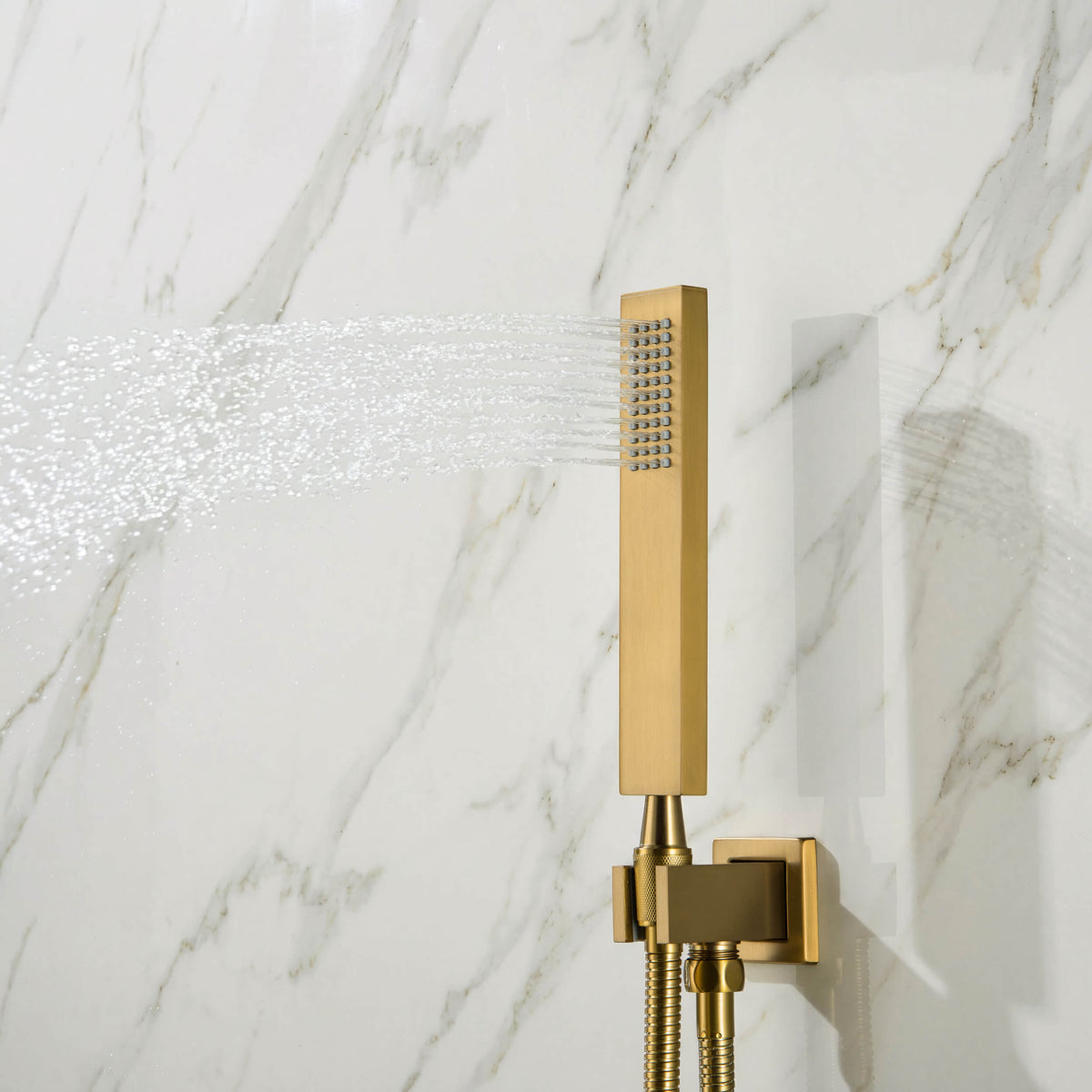 Cube 2-Function Thermostatic Complete Shower Faucet Set - KSF4024