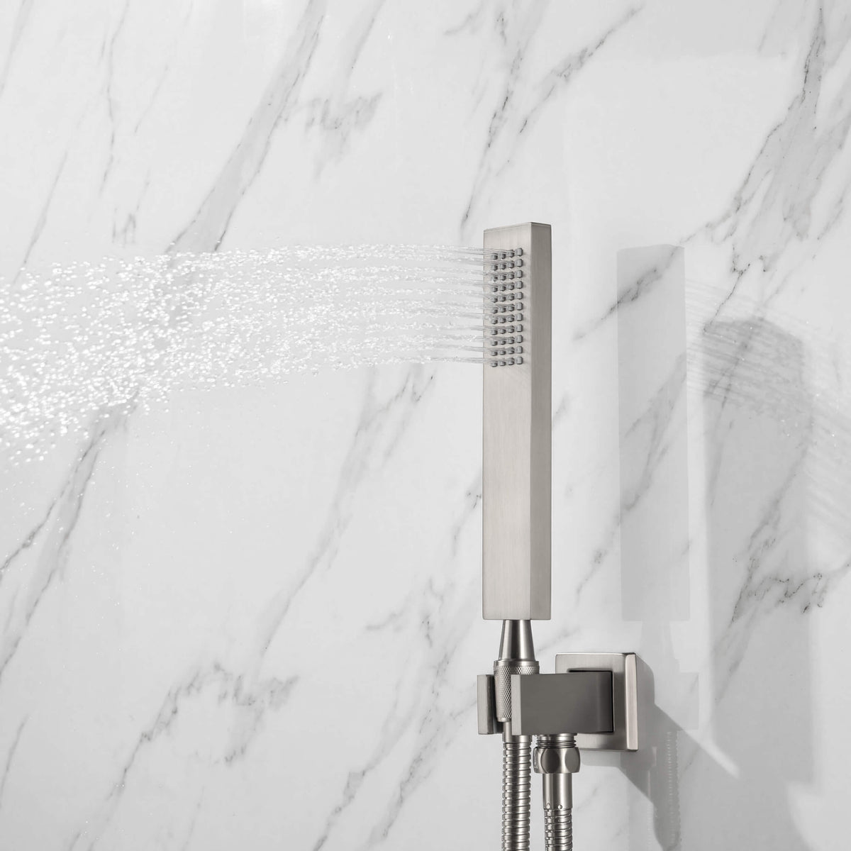 Cube 2-Function Thermostatic Complete Shower Faucet Set - KSF4024