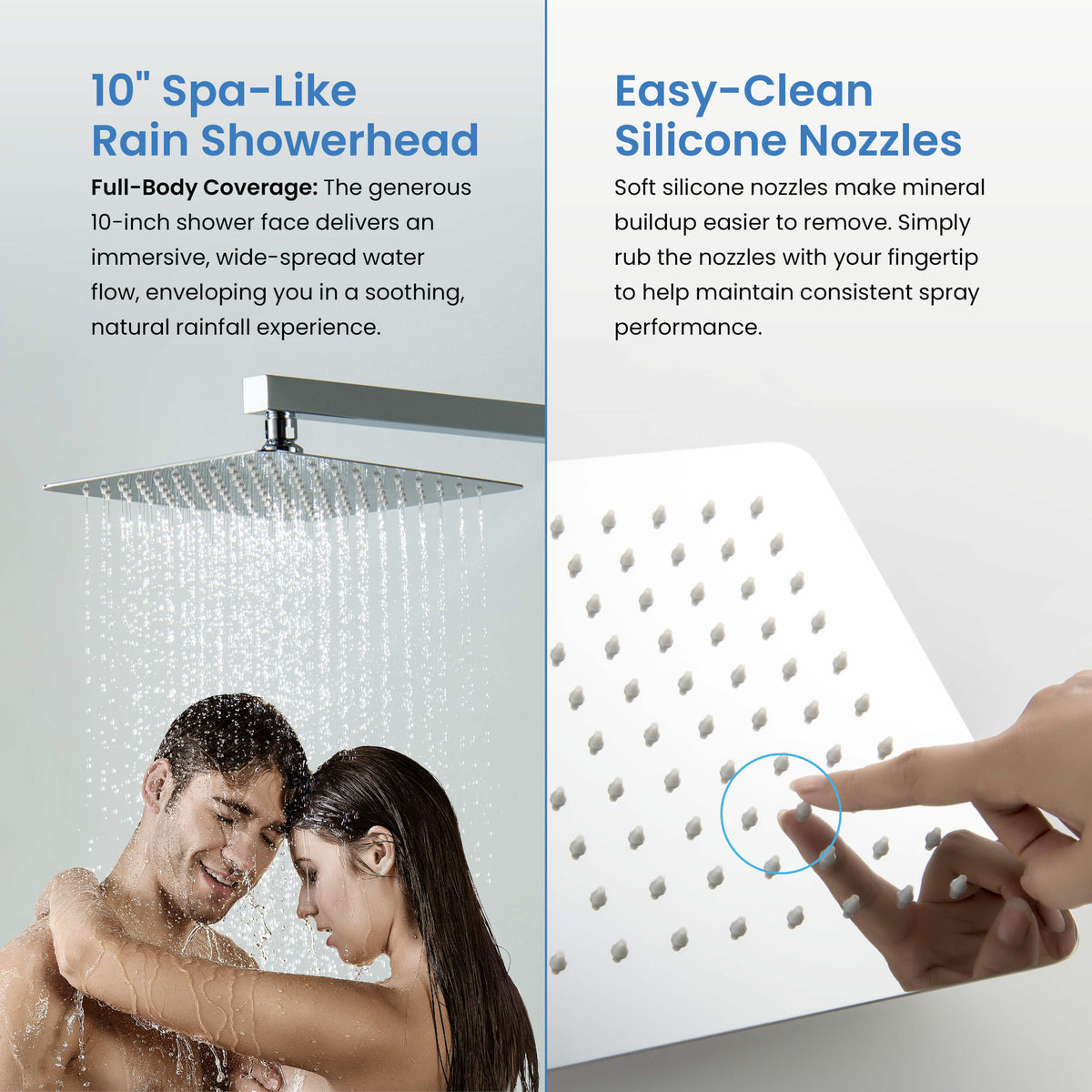 Cube 2-Function Thermostatic Complete Shower Faucet Set - KSF4024