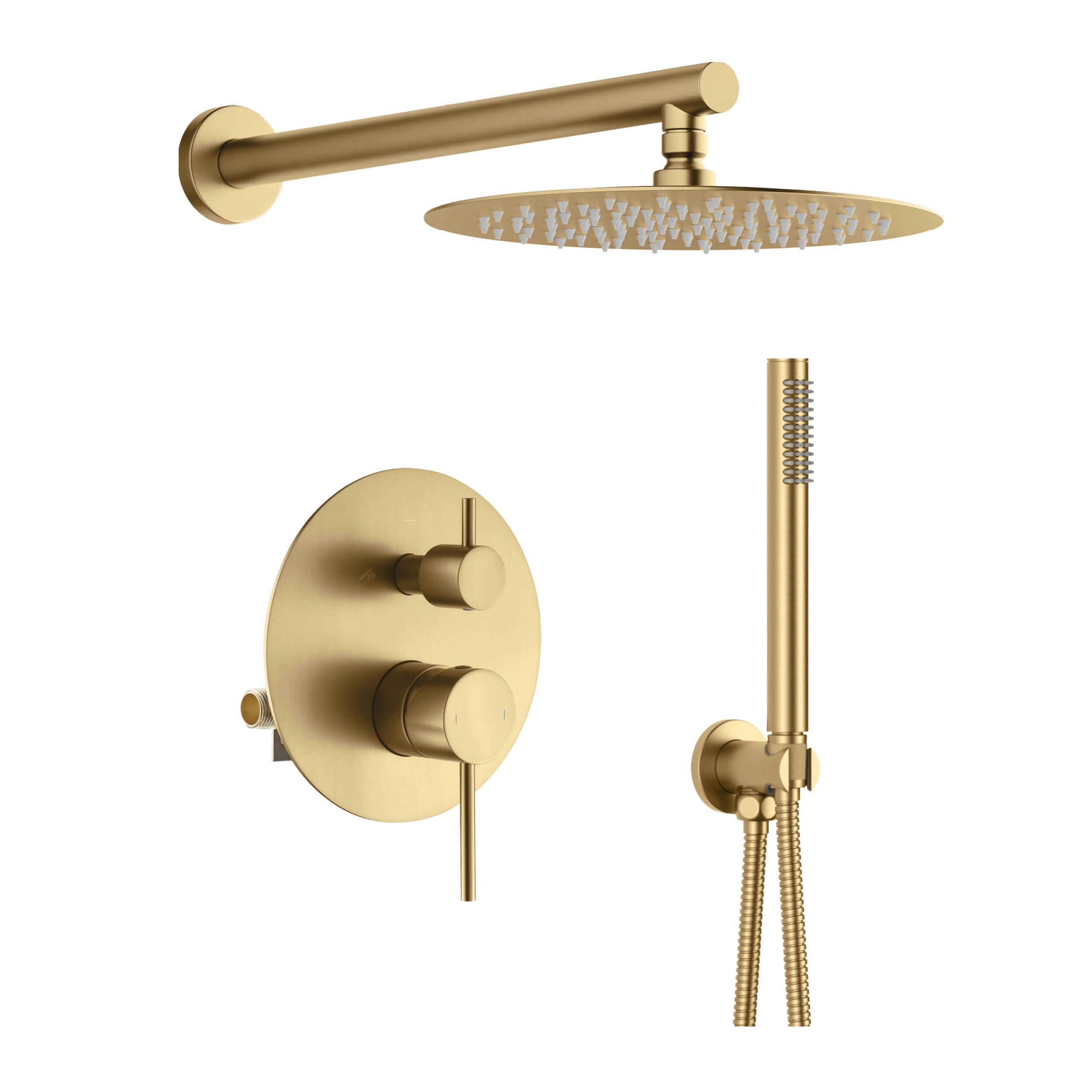 Circular Pressure Balanced 2-Function Shower System with Rough-In Valve KSF403