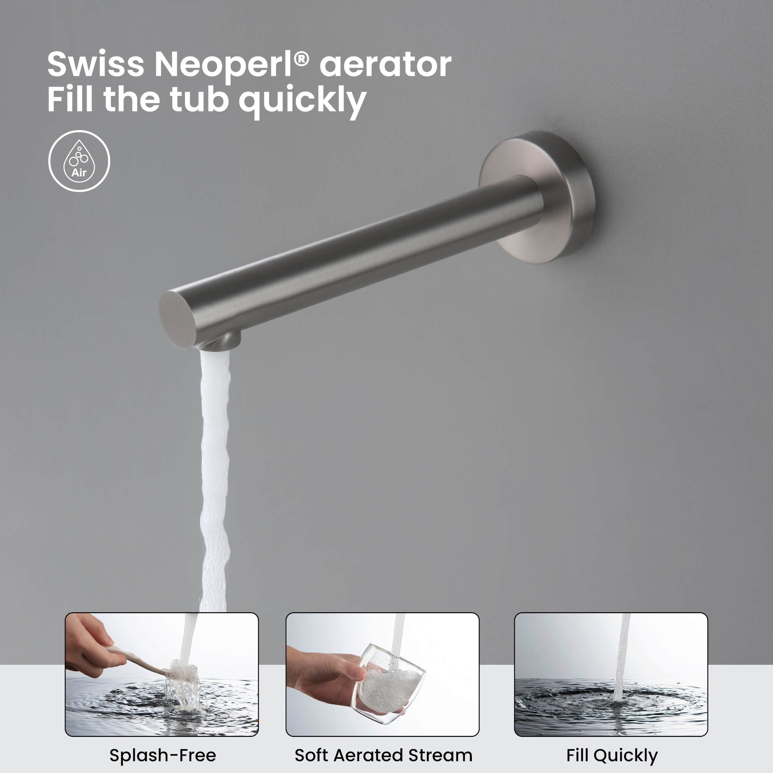 Circular Pressure Balanced 3-Function Shower System with Rough-In Valve KSF404