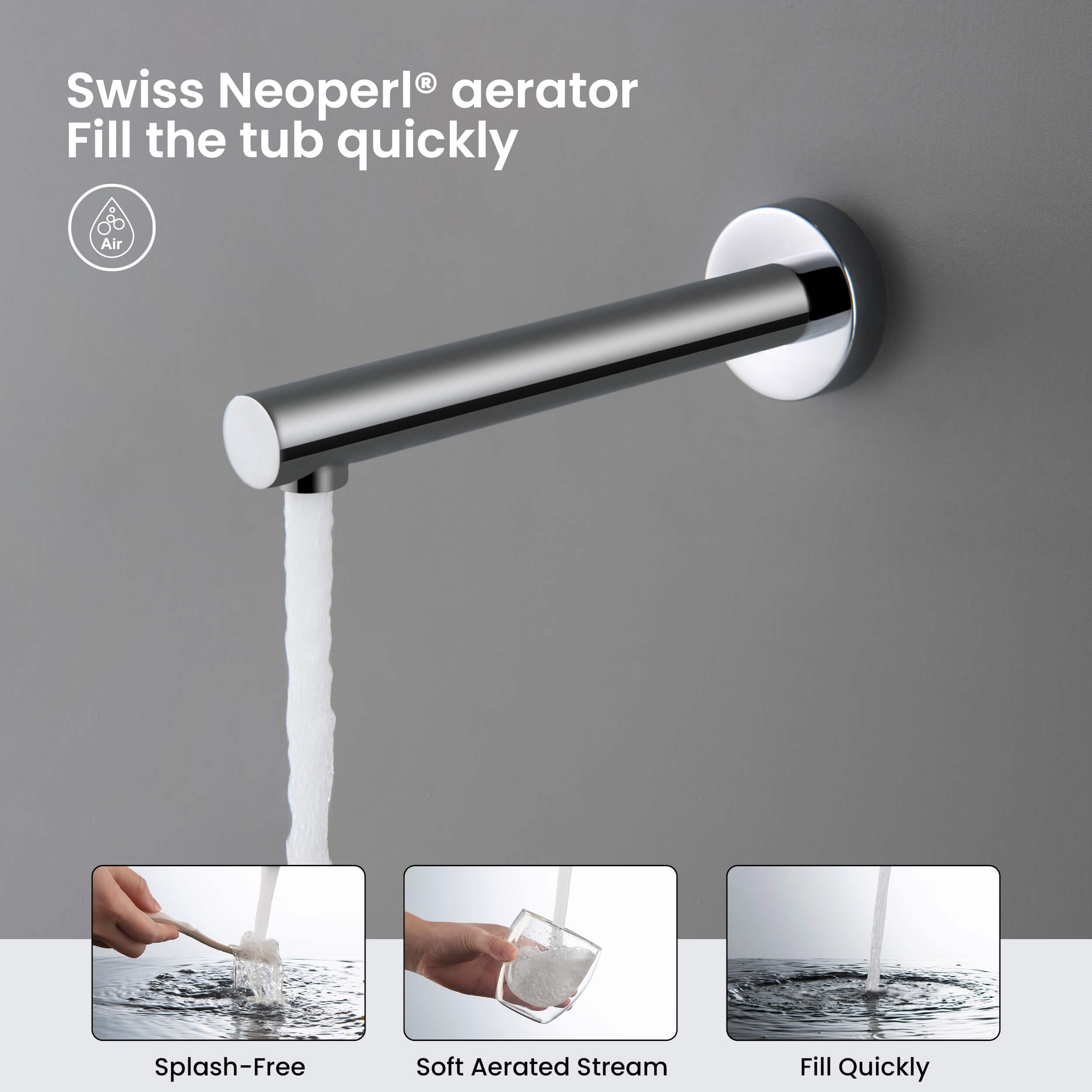 Circular Pressure Balanced 3-Function Shower System with Rough-In Valve KSF404
