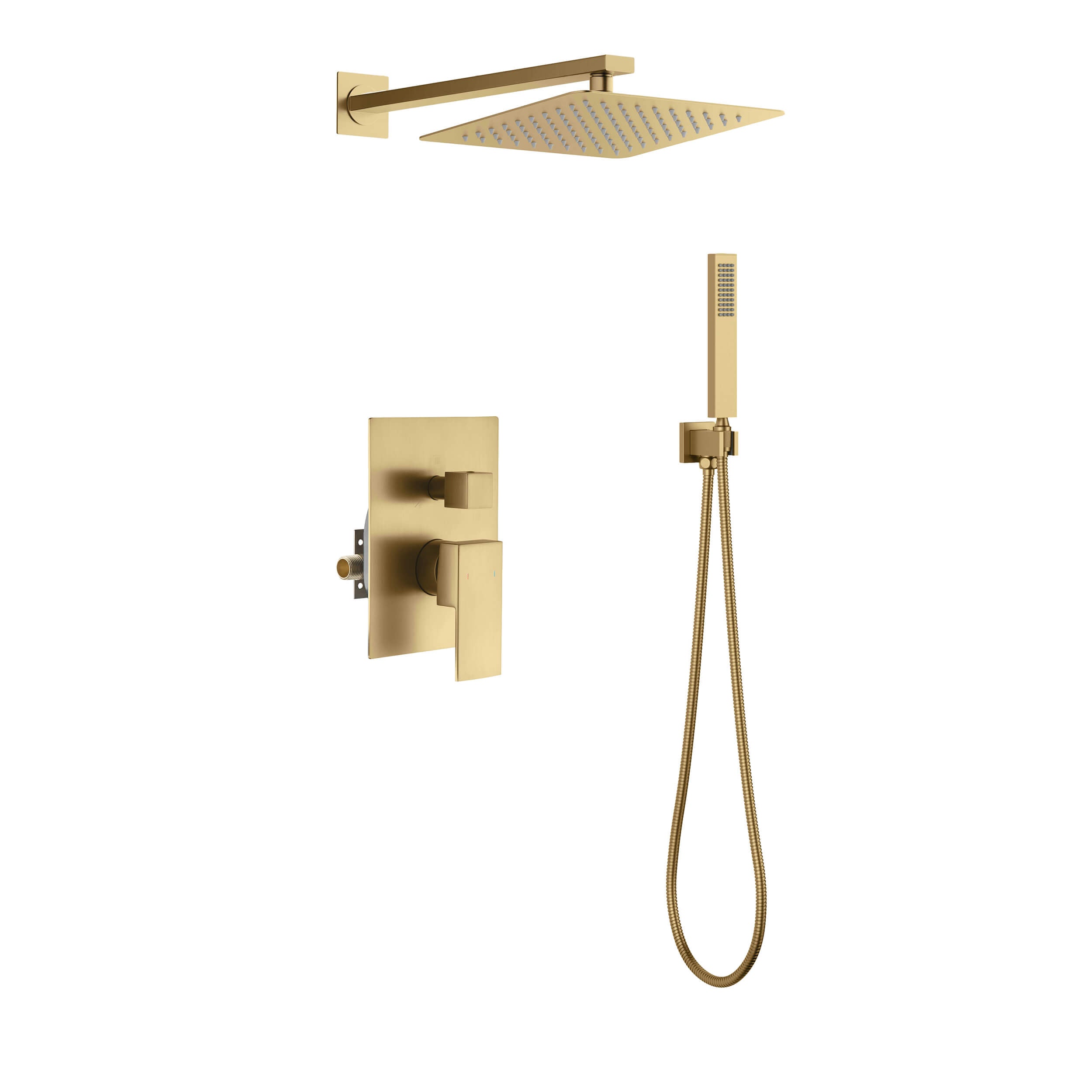 Cube Pressure Balanced 2-Function Shower System with Rough-In Valve KSF405