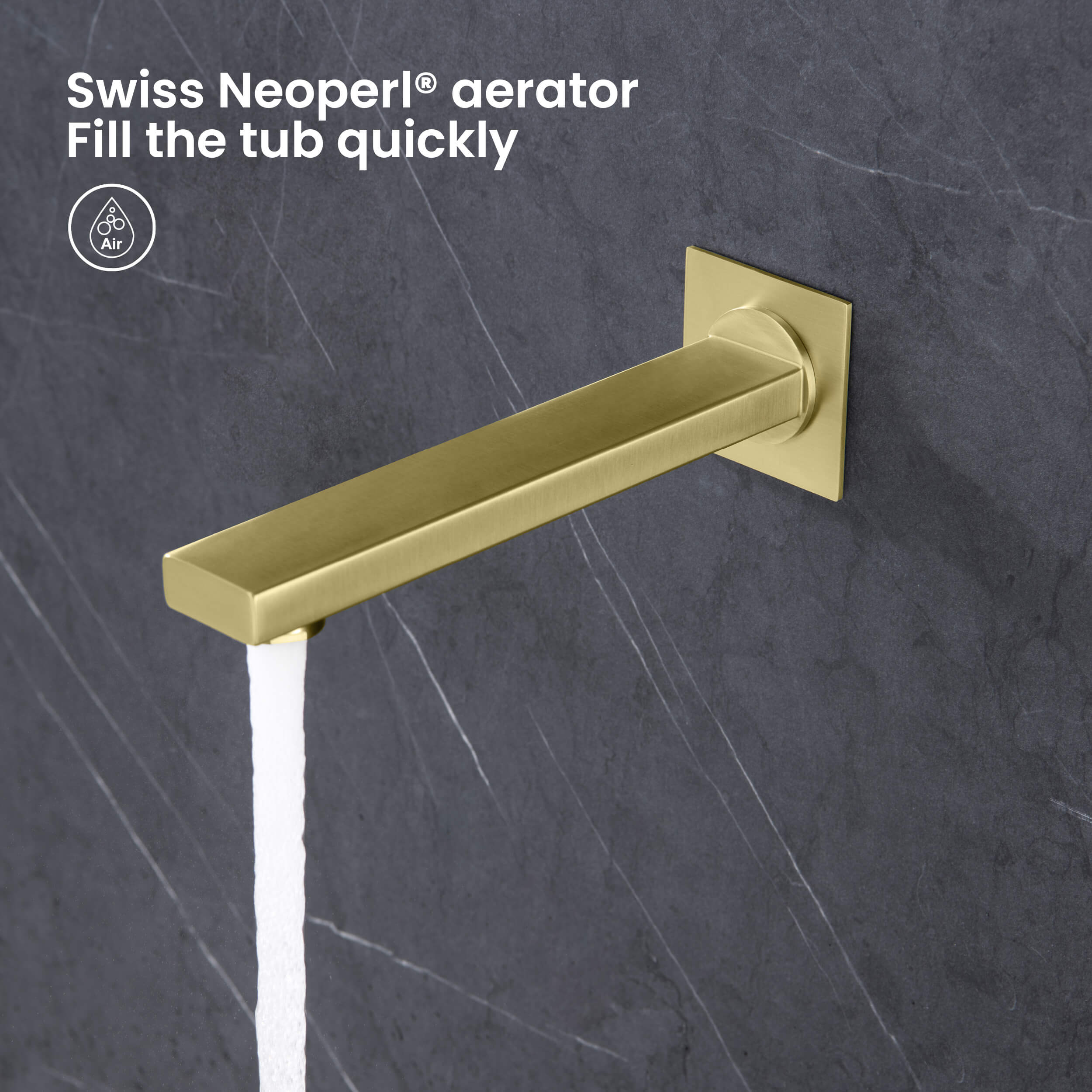Cube Pressure Balanced Ceiling Mounted 3-Function Shower System with Rough In Valve - KSF413