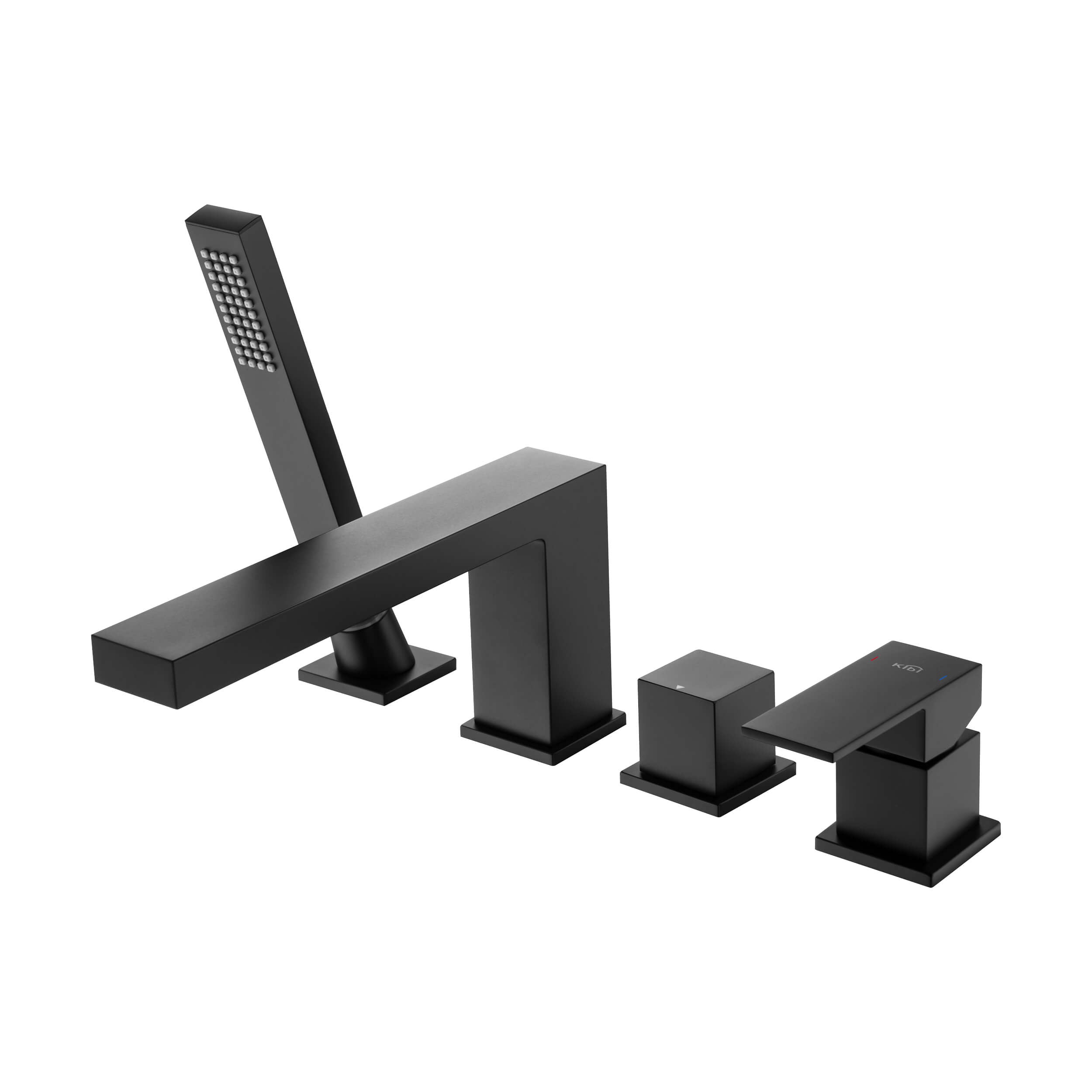 Cube Deck Mounted Bathtub Faucet with Hand Shower KTF3102