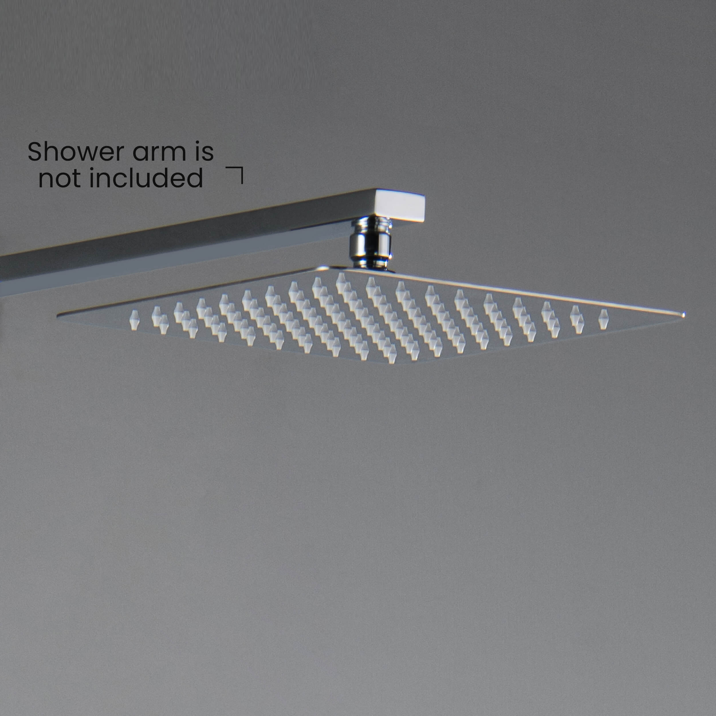 Cube 10" Metal Ultra Thin Profile Rain Shower Head 1.75 GPM SH1003