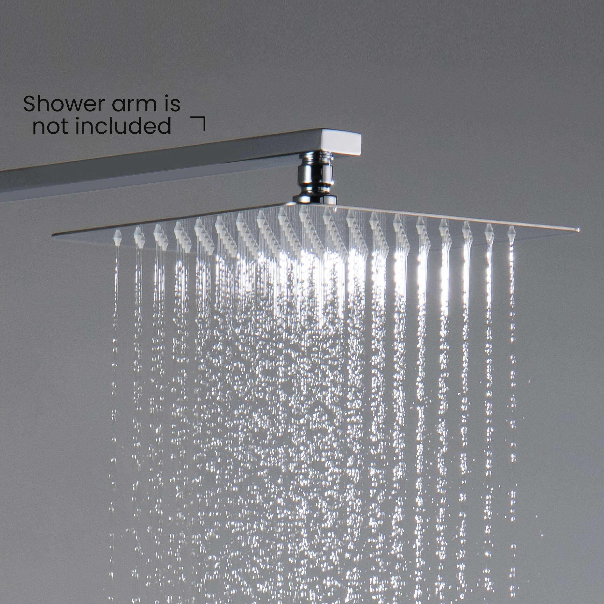 Cube 10" Metal Ultra Thin Profile Rain Shower Head 1.75 GPM SH1003
