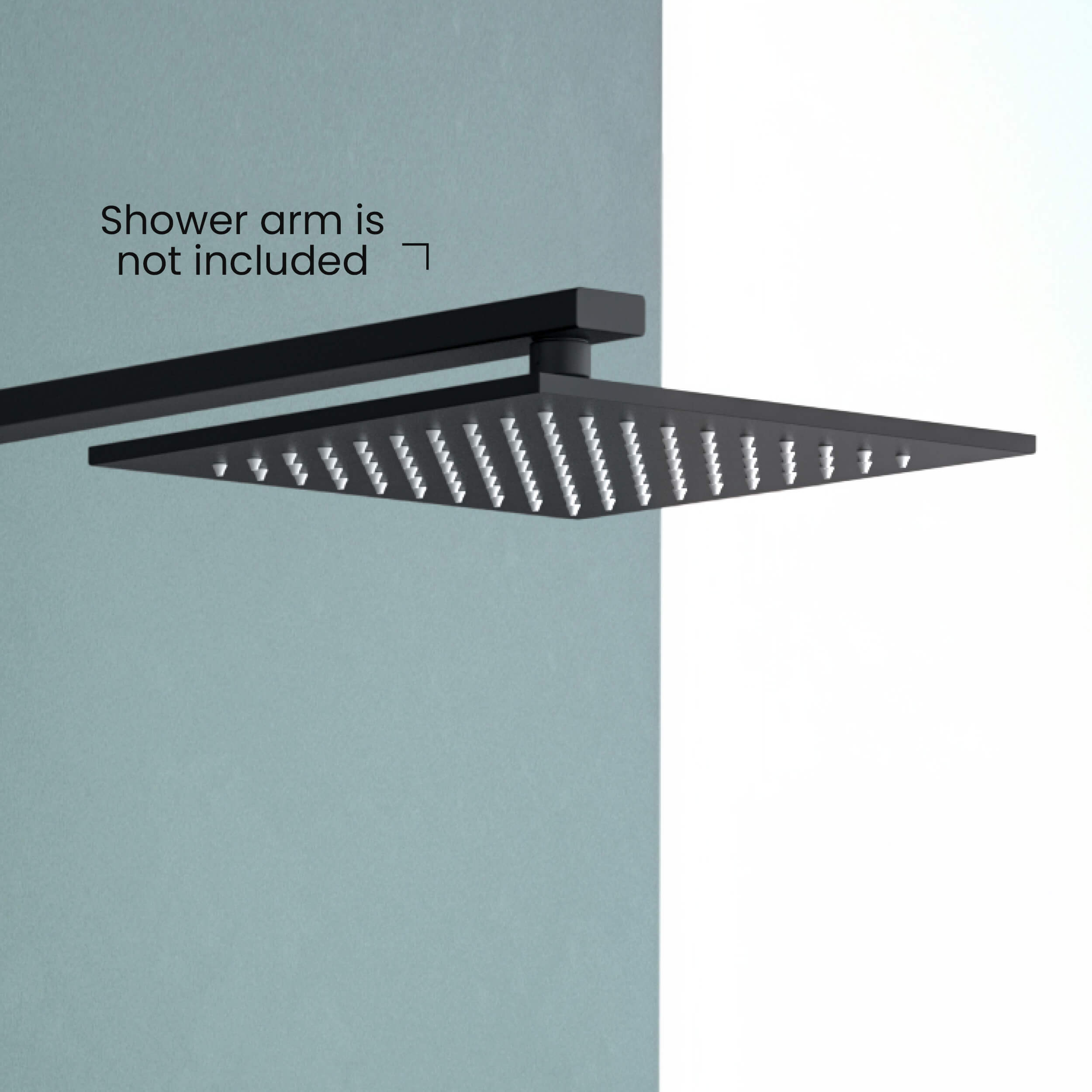 Cube 10" Metal Thin Profile Rain Shower Head 1.75 GPM SH1004