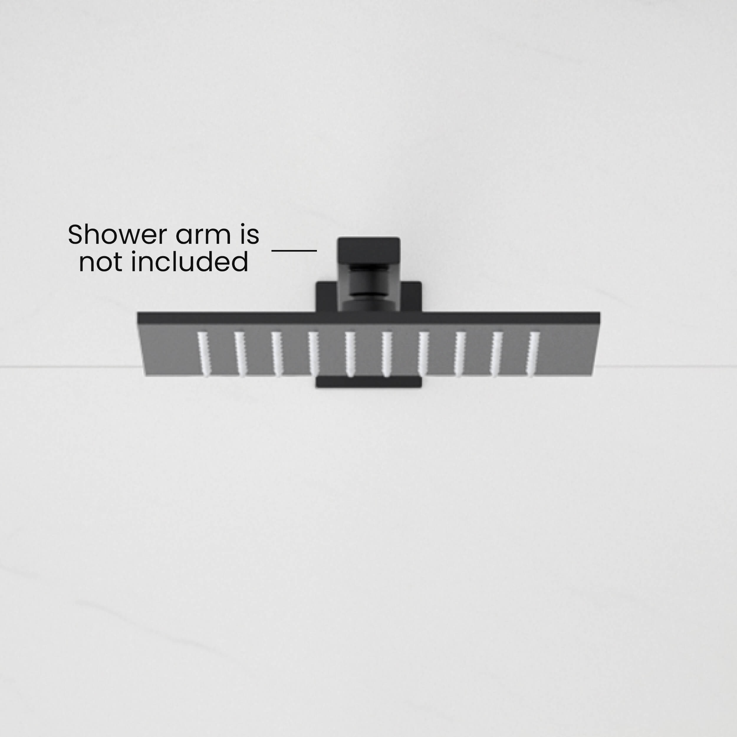 Cube 10" Metal Thin Profile Rain Shower Head 1.75 GPM SH1004