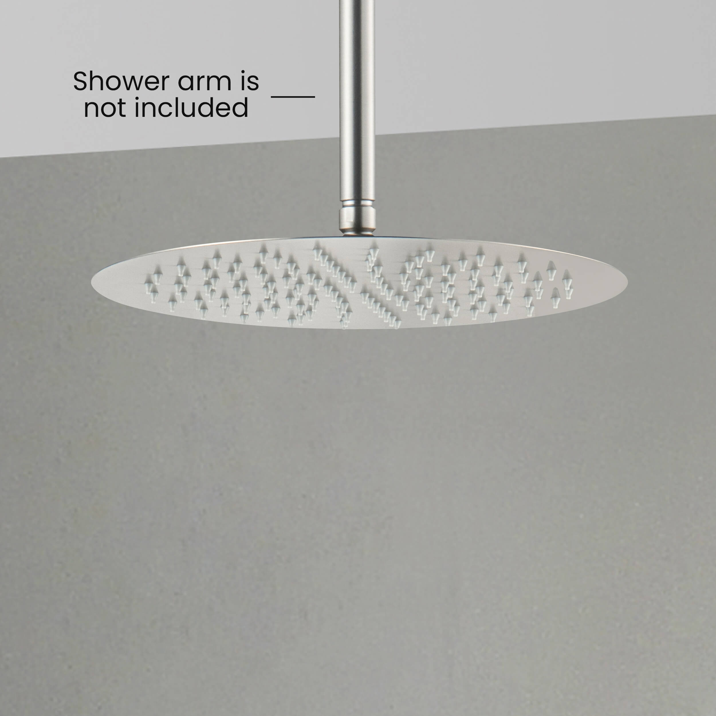 Circular 12" Metal Ultra Thin Profile Rain Shower Head 1.75 GPM SH1201