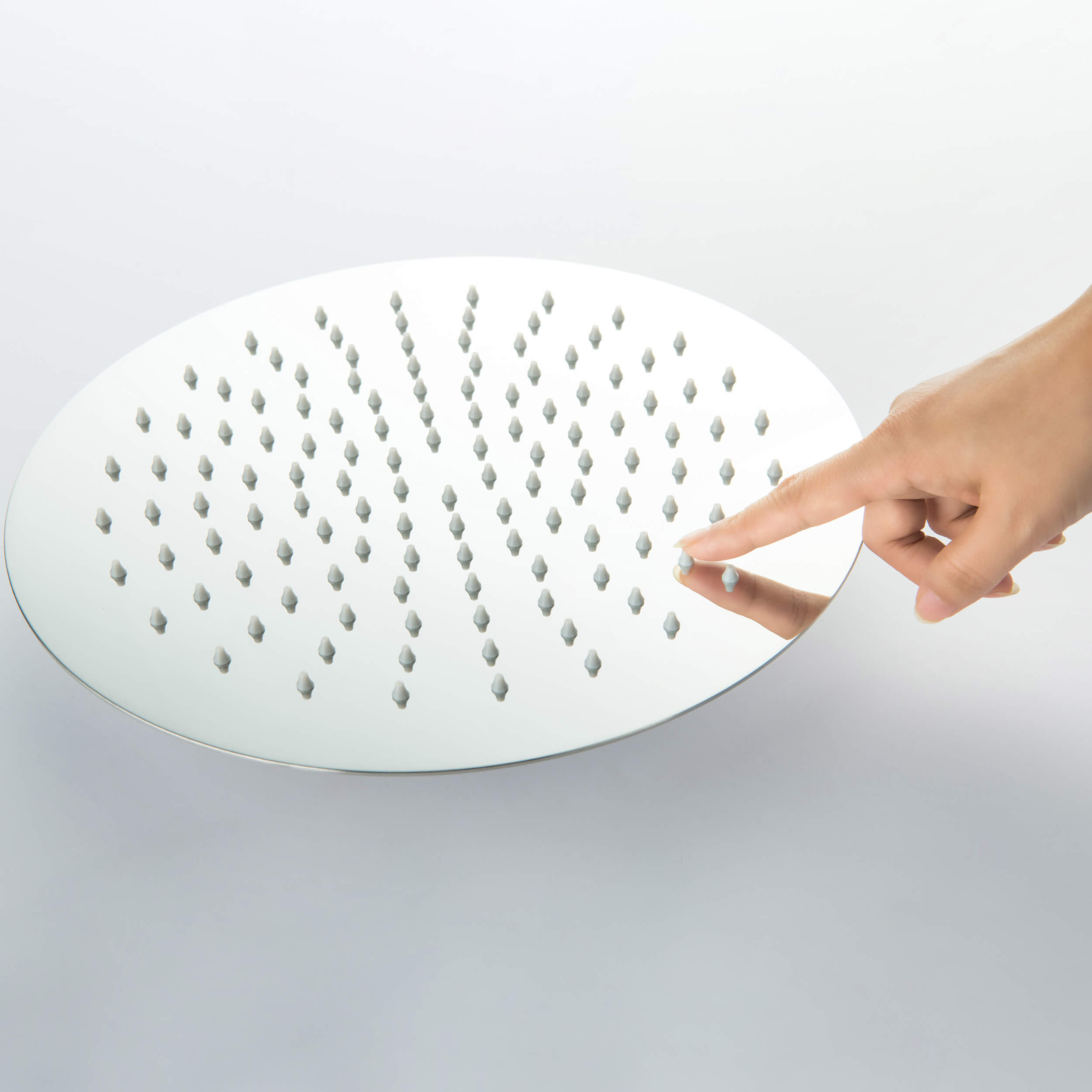 Circular 12" Metal Ultra Thin Profile Rain Shower Head 1.75 GPM SH1201