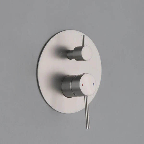 Circular 2 Function Rough-in Valve Trim Plate - SVT1-2