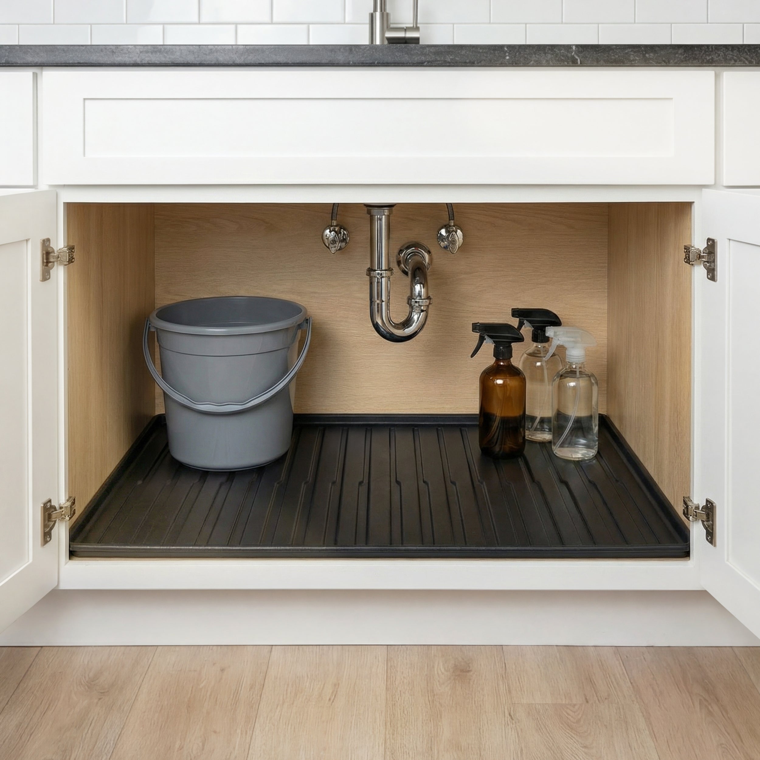 Premium Waterproof Under Sink Mat – 28" × 22" - USM-2822MB