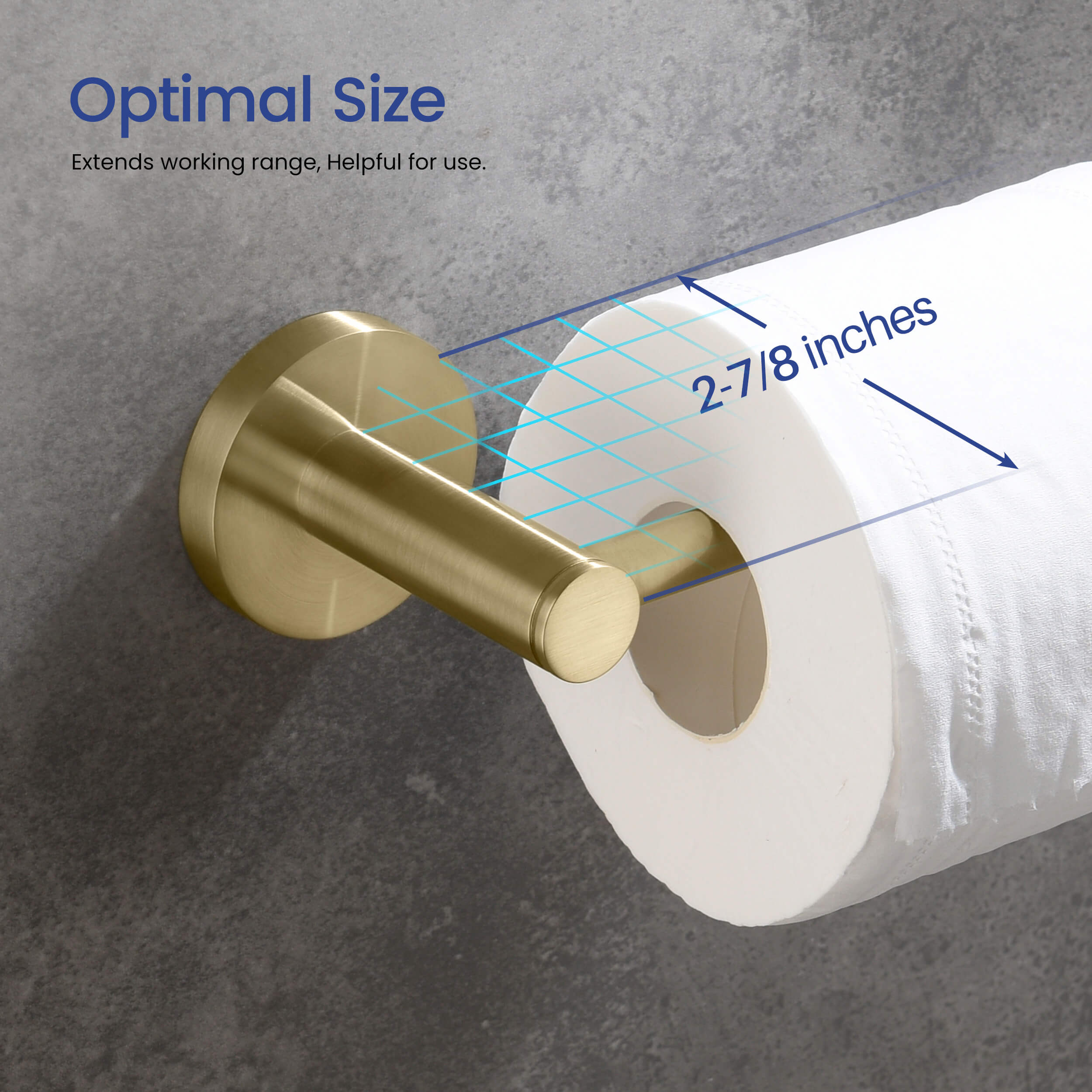 Circular 2-Piece Bathroom Hardware Set - C-KBA14-2-2