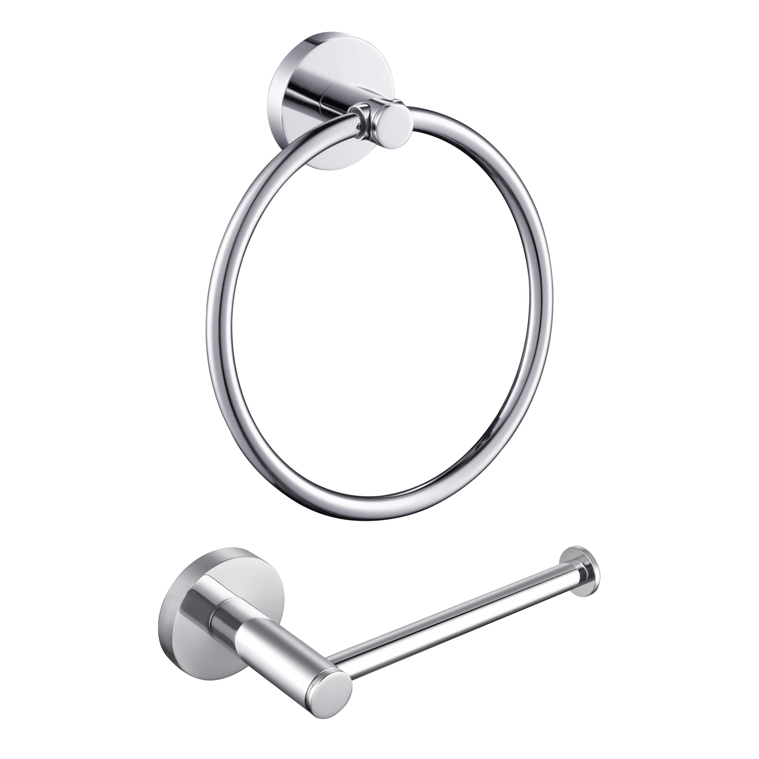 Circular 2-Piece Bathroom Hardware Set - C-KBA14-2-2