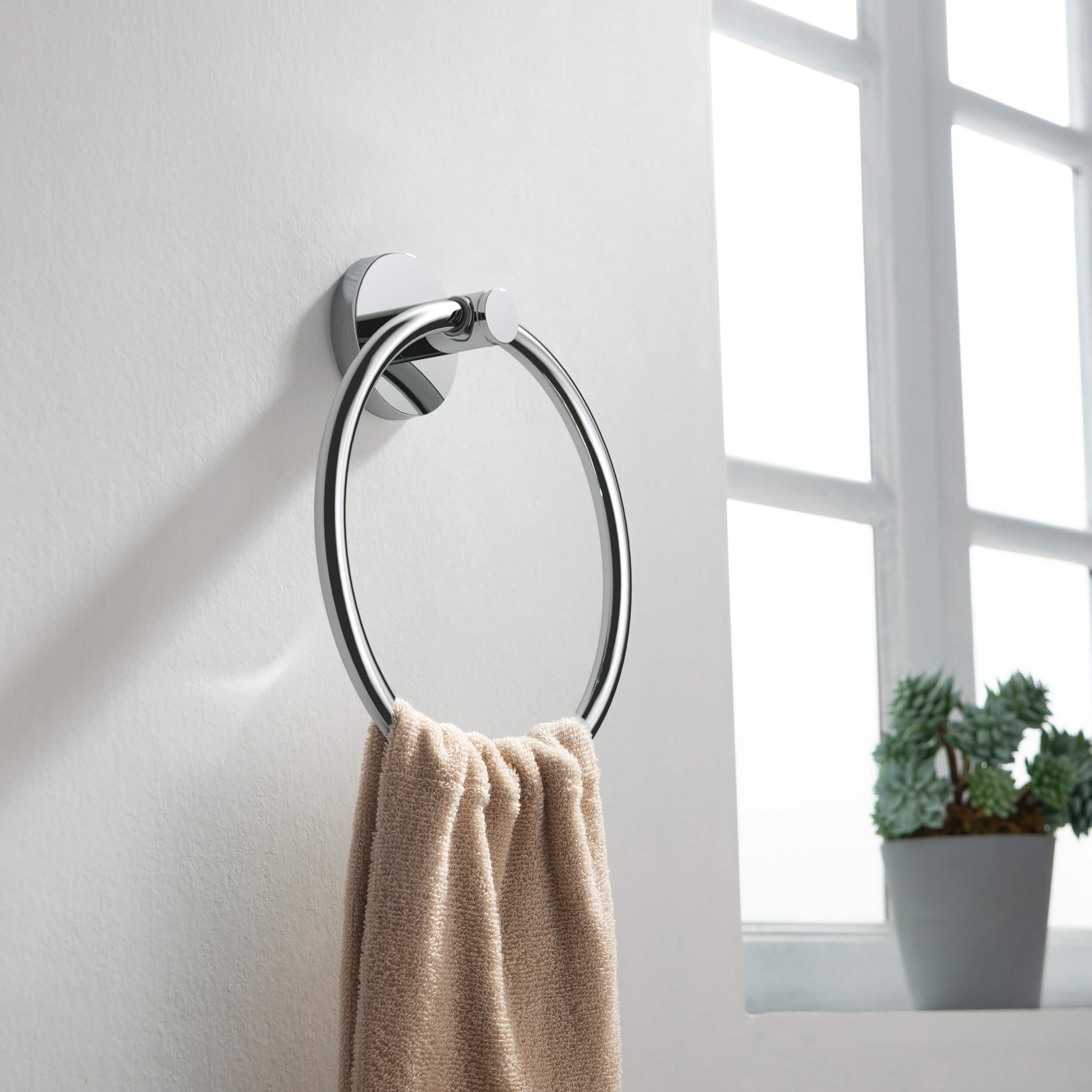 Circular 2-Piece Bathroom Hardware Set - C-KBA14-2-2