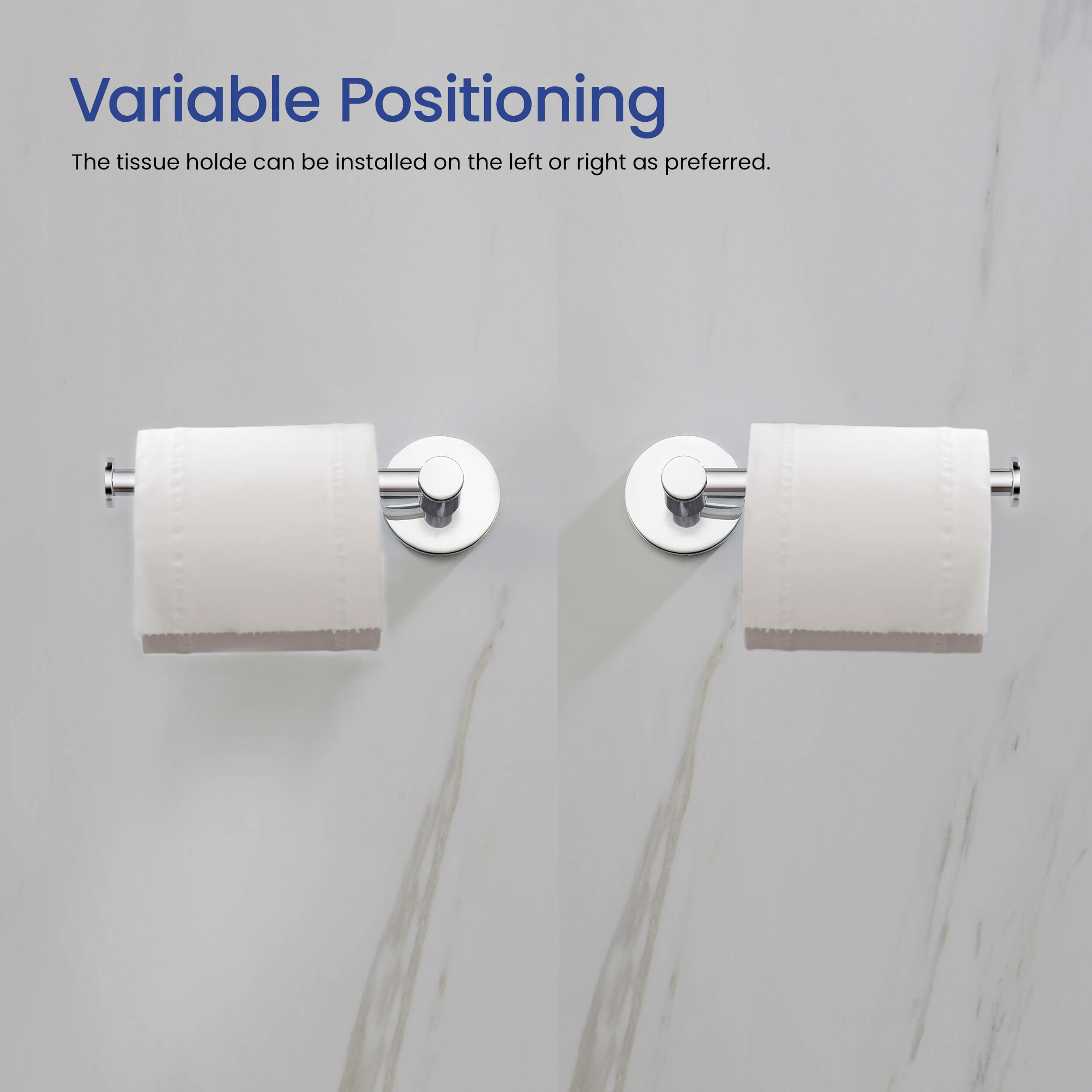 Circular 2-Piece Bathroom Hardware Set - C-KBA14-2-2