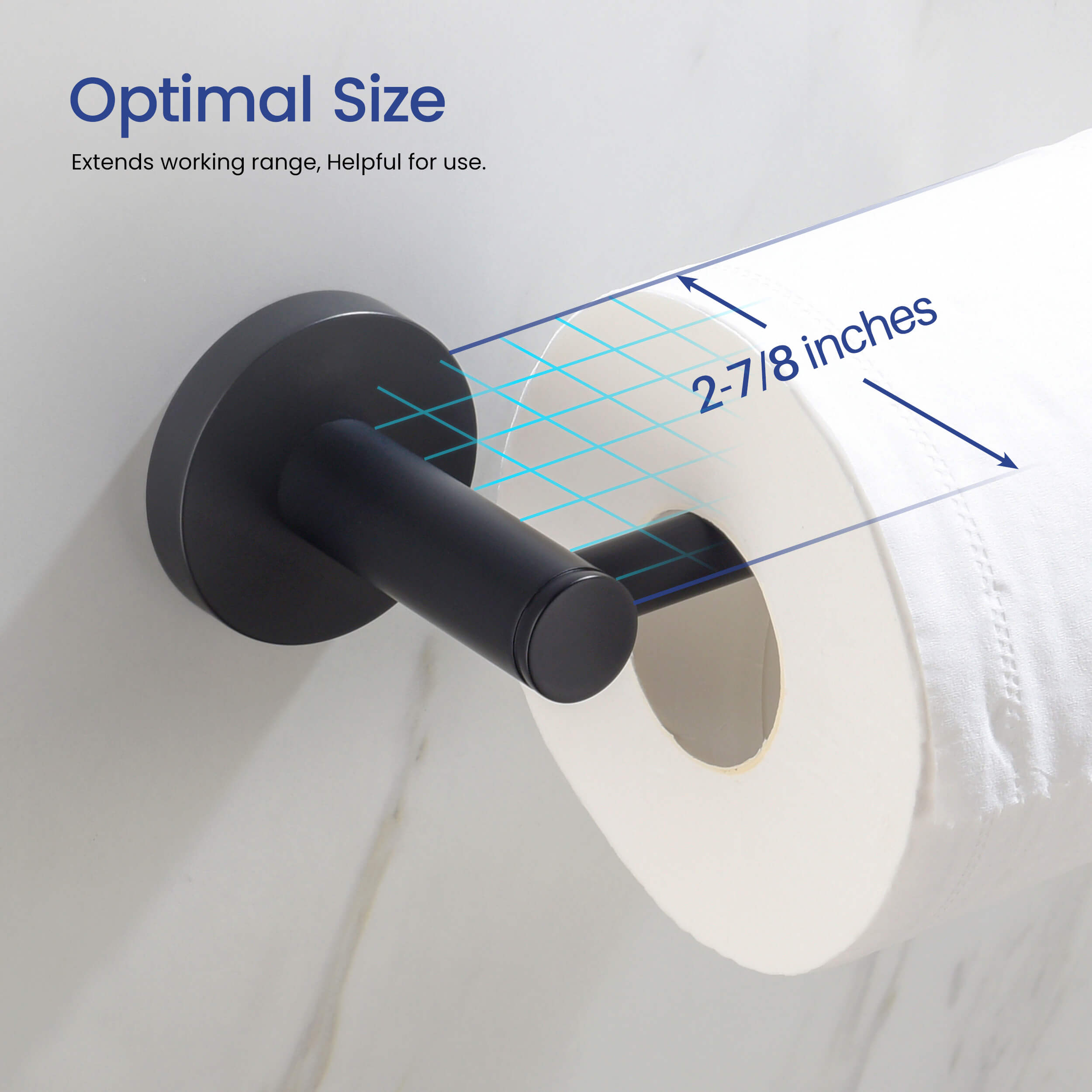 Circular 2-Piece Bathroom Hardware Set - C-KBA14-2-2
