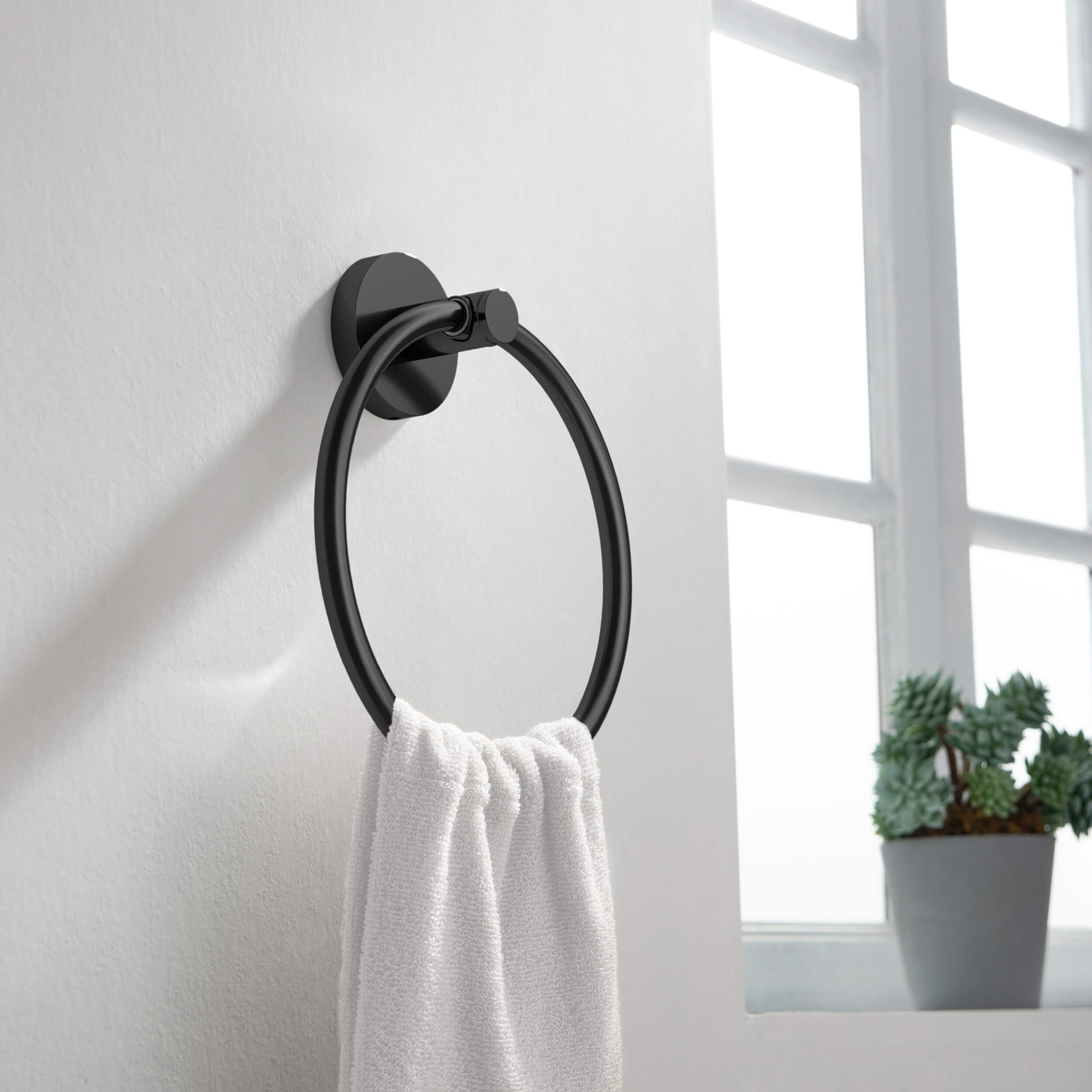 Circular 2-Piece Bathroom Hardware Set - C-KBA14-2-2