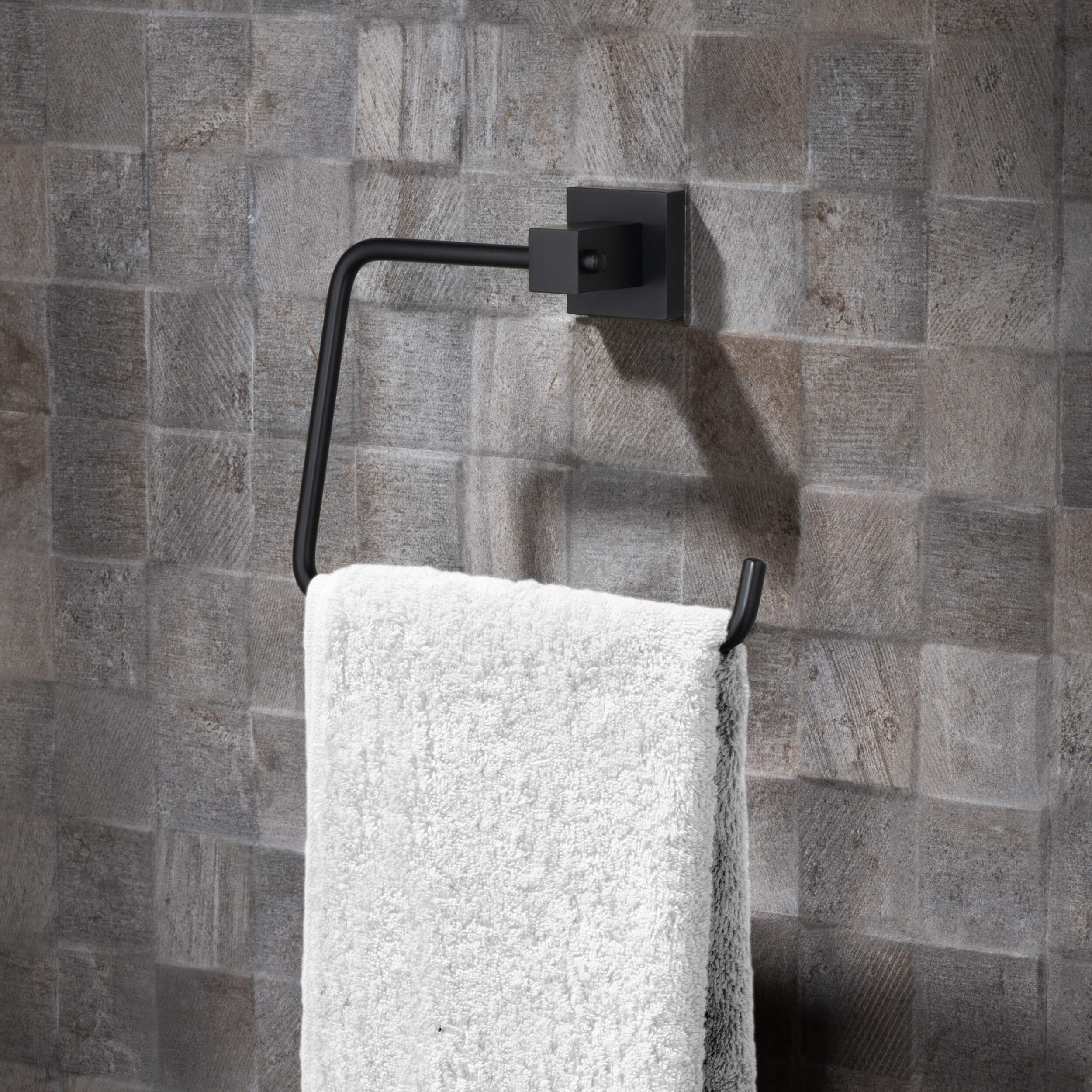 Cube 2-Piece Bathroom Hardware Set - C-KBA15-2-2