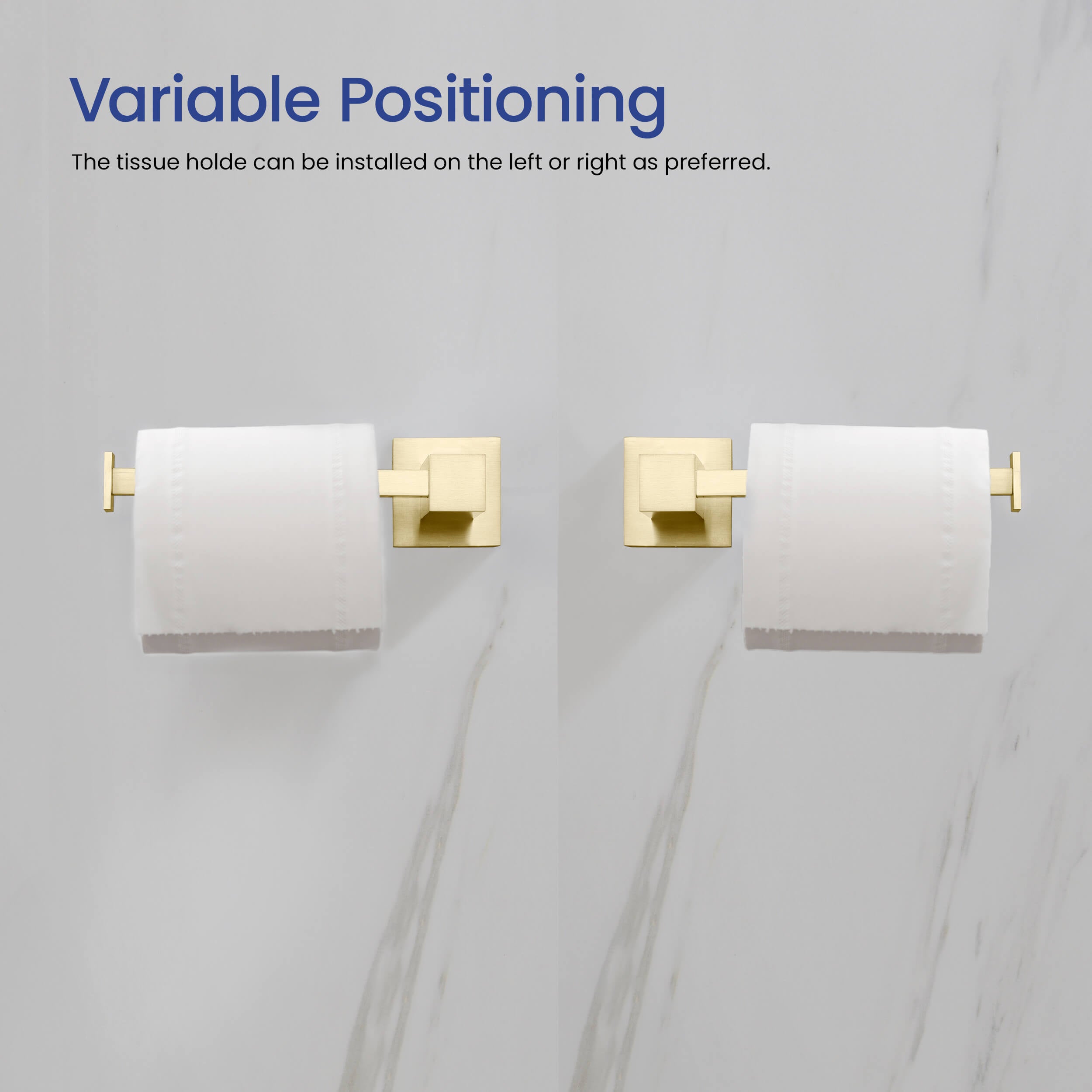 Cube 4-Piece Bathroom Hardware Set - C-KBA15-4-1