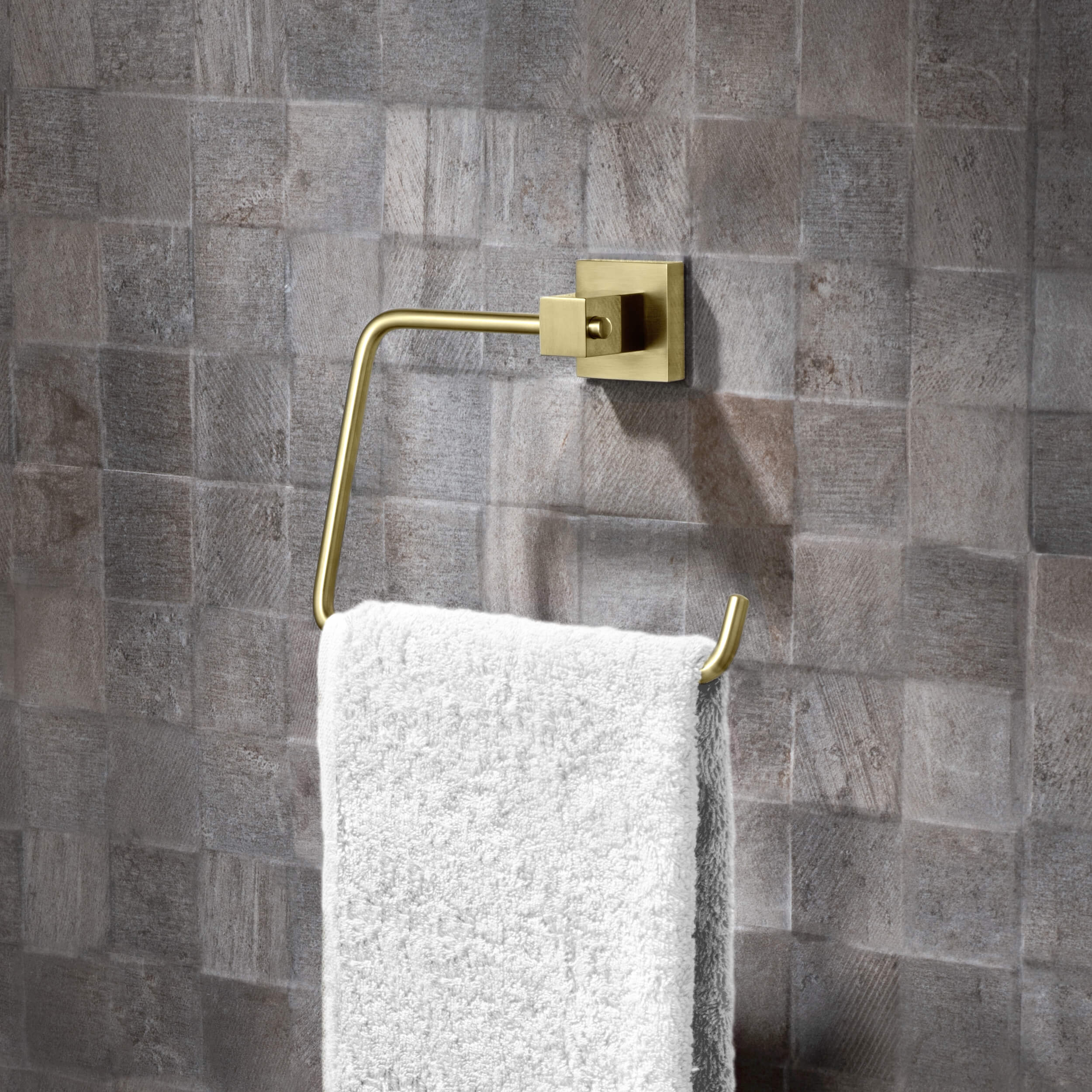 Cube 4-Piece Bathroom Hardware Set - C-KBA15-4-1