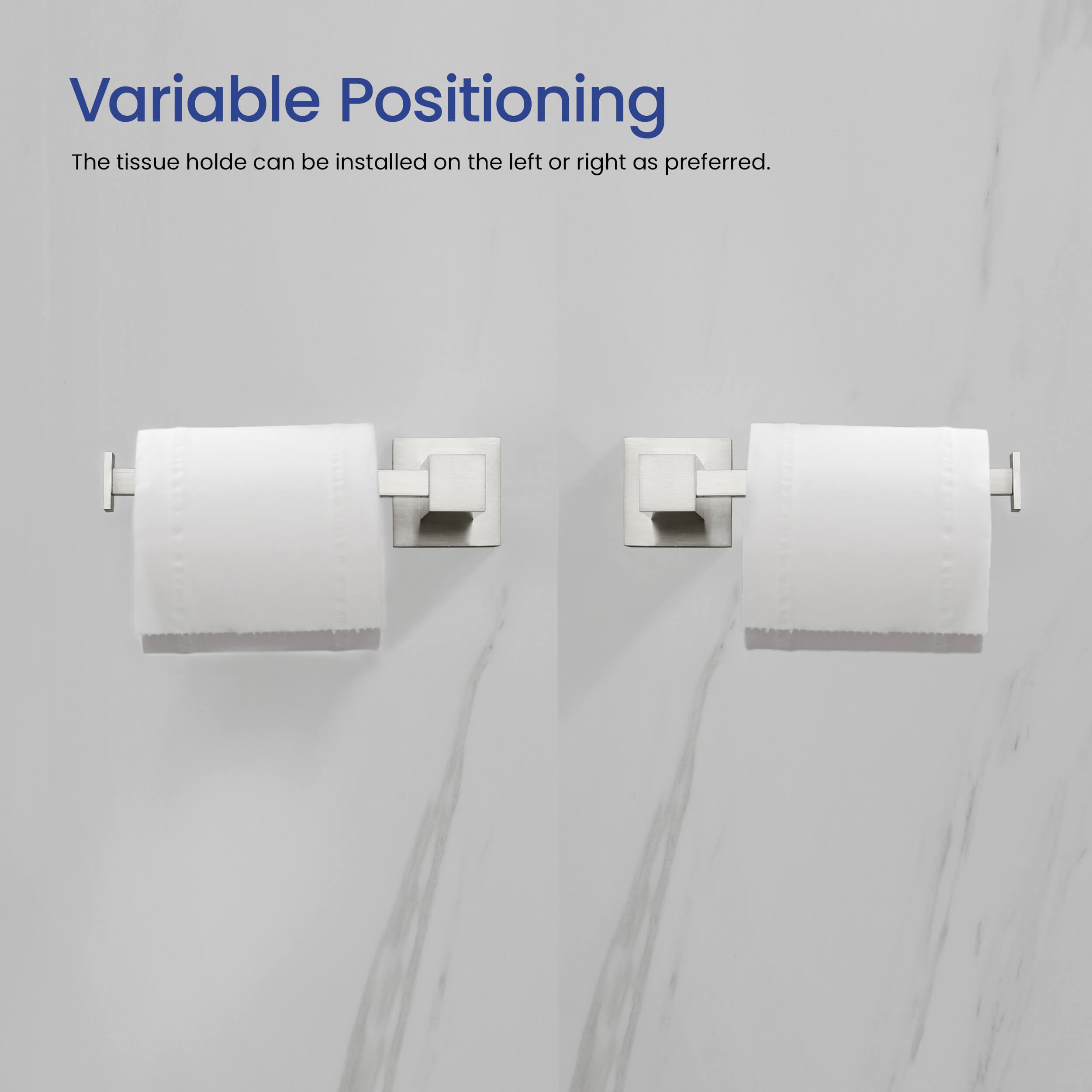 Cube 4-Piece Bathroom Hardware Set - C-KBA15-4-1